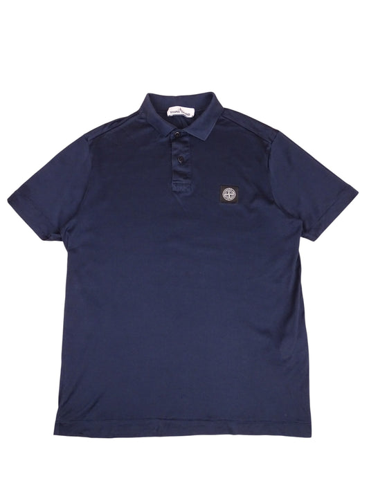 Polo Stone Island Bleu Marine Coton M Homme