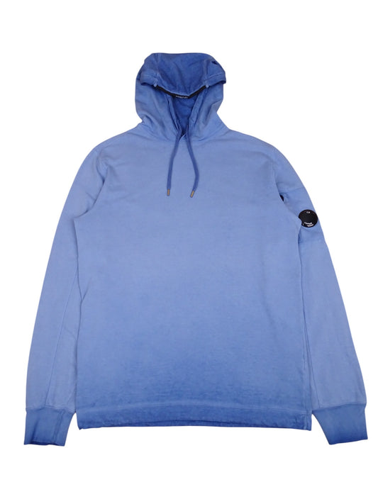 Sweat À Capuche CP Company Vintage Bleu Recoloré L Homme