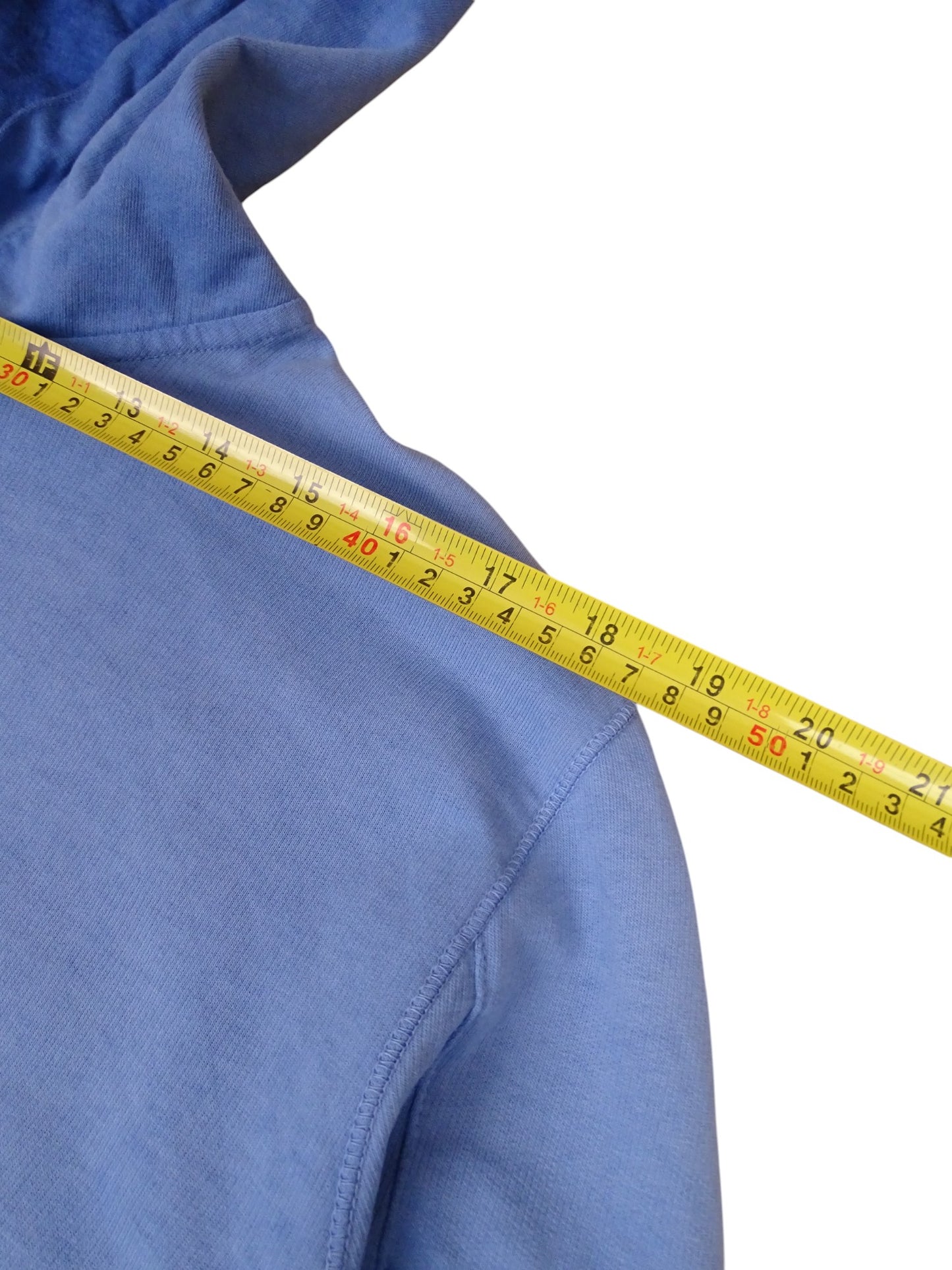 Sweat À Capuche CP Company Vintage Bleu Recoloré L Homme