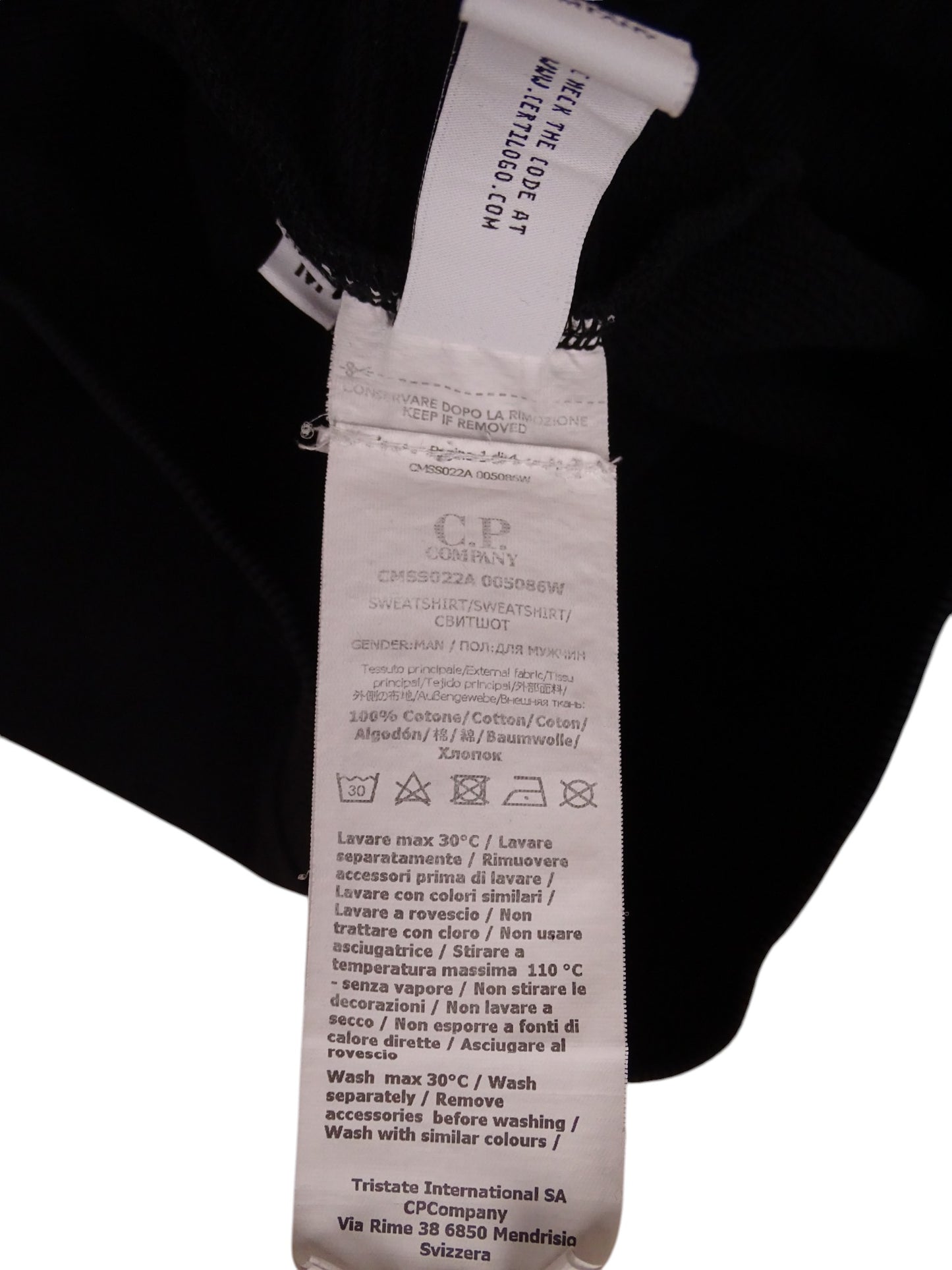 Sweat CP Company Col Rond M Homme