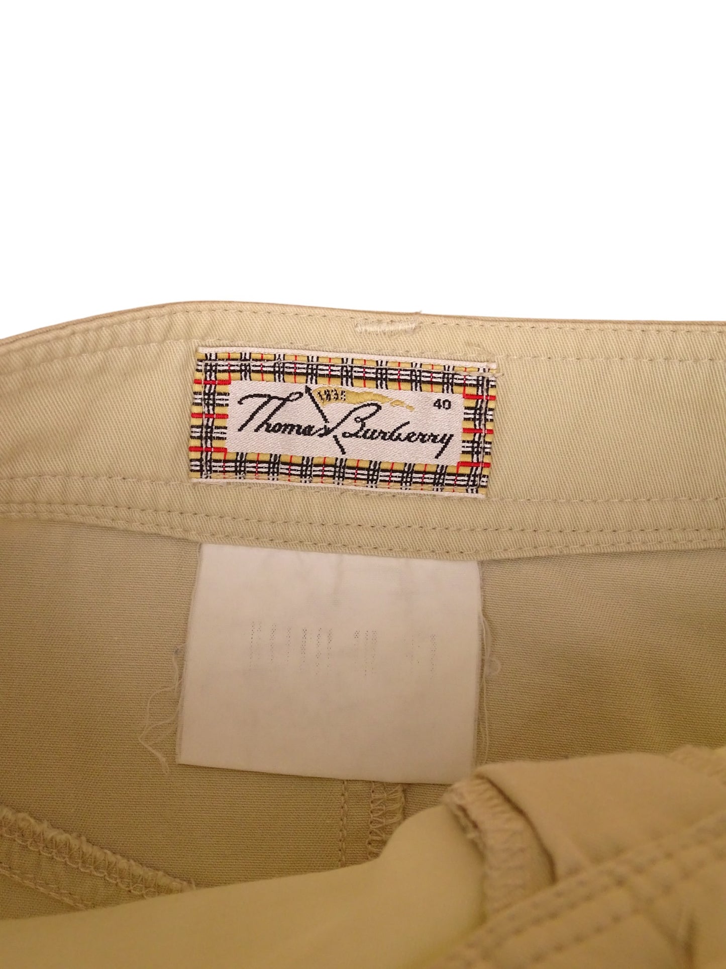 Jupe Coton Beige Burberry Avec Poche L Femme