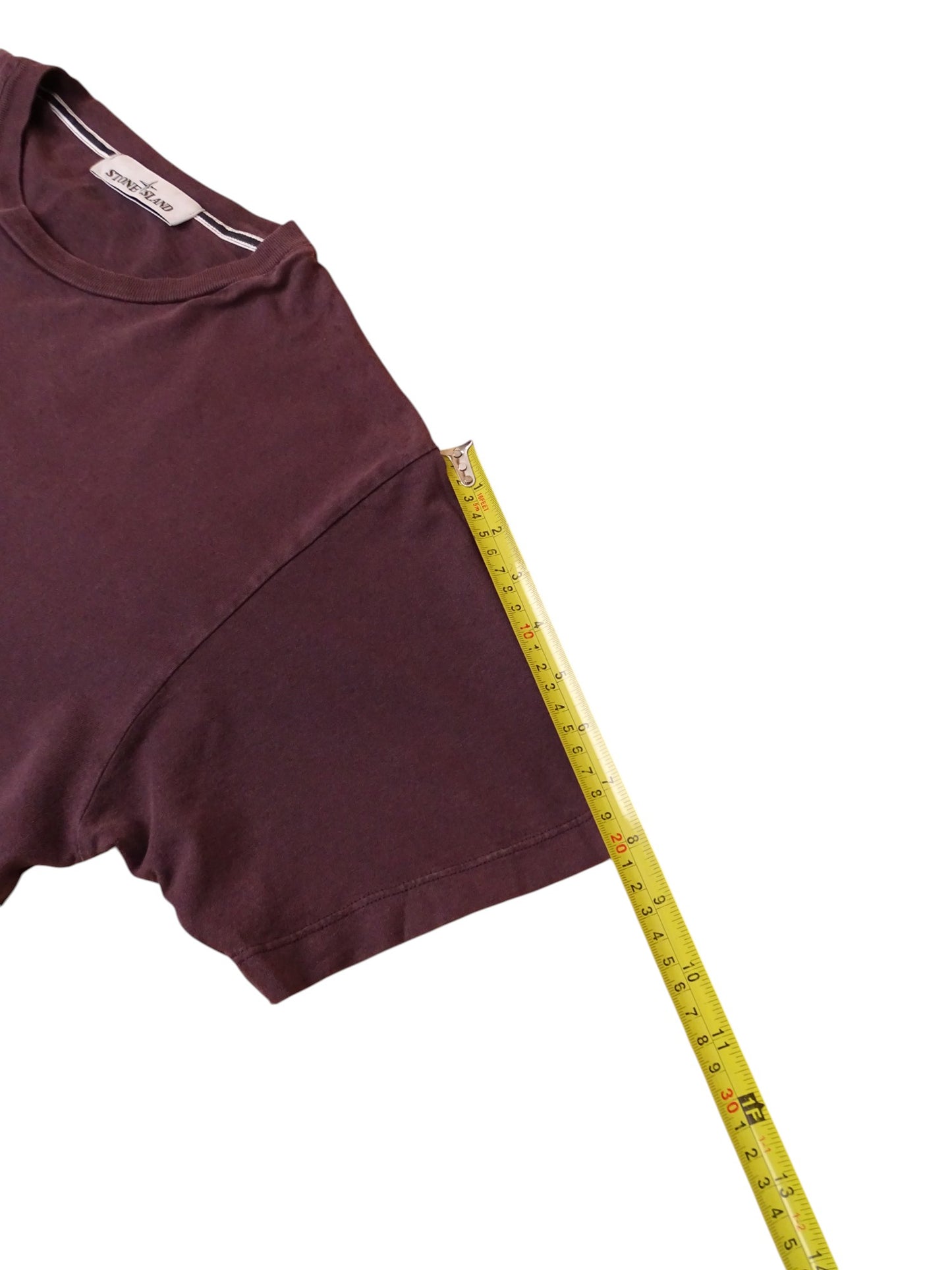 T-shirt Stone Island Violet Imprimé Dos M Homme