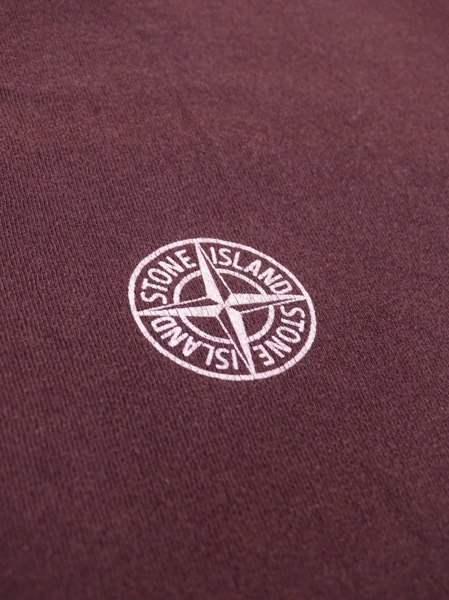 T-shirt Stone Island Violet Imprimé Dos M Homme