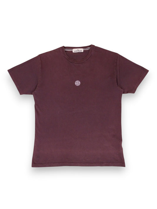 T-shirt Stone Island Violet Imprimé Dos M Homme