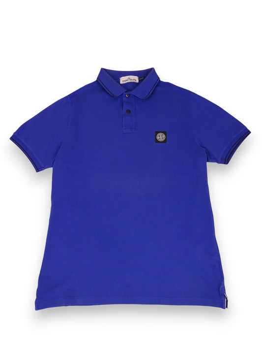 Polo Bleu Stone Island L Homme