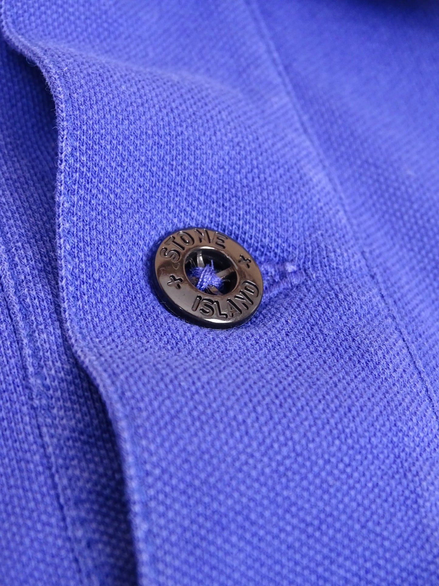 Polo Bleu Stone Island L Homme