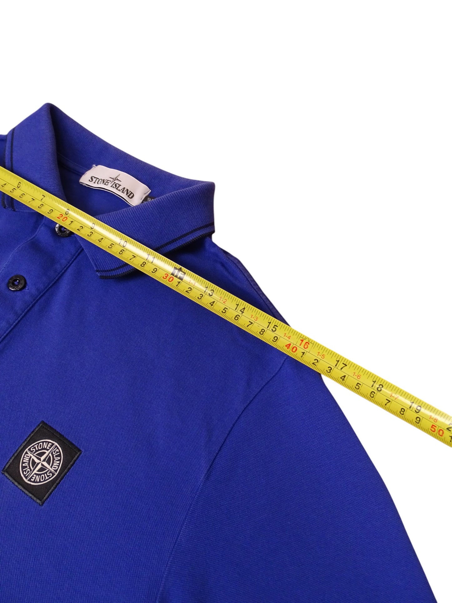 Polo Bleu Stone Island L Homme