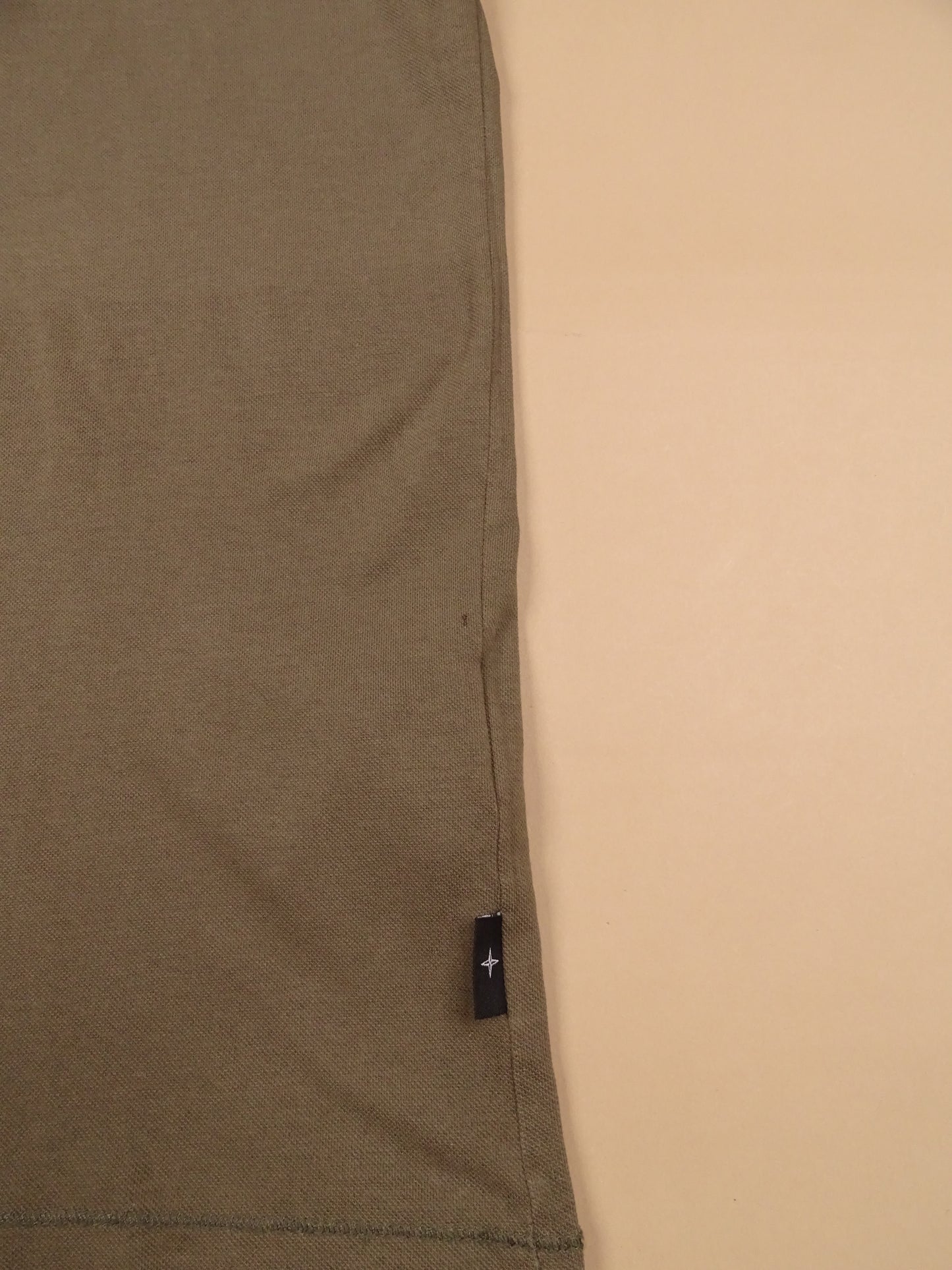 Polo Stone Island Marron M 100% Coton