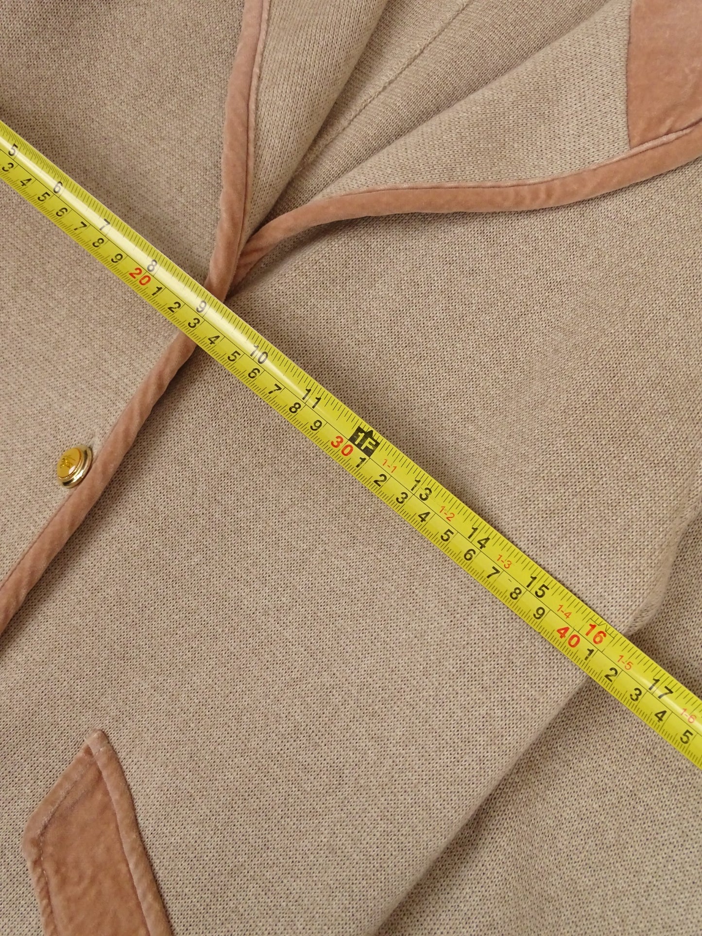 Veste Blazer Burberry Beige L Femme Laine