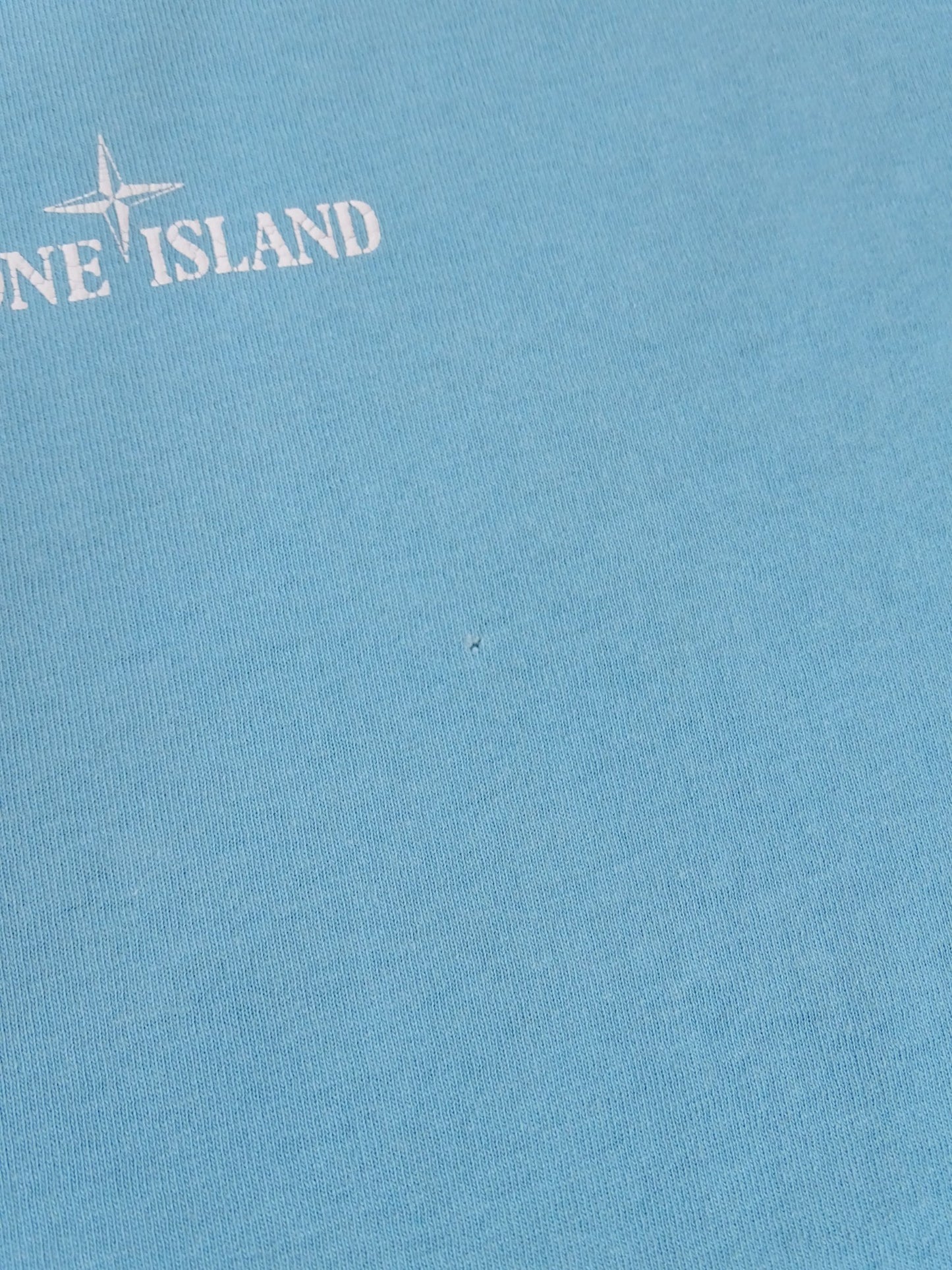 T-Shirt Stone Island Imprimé Bleu Clair XL Homme