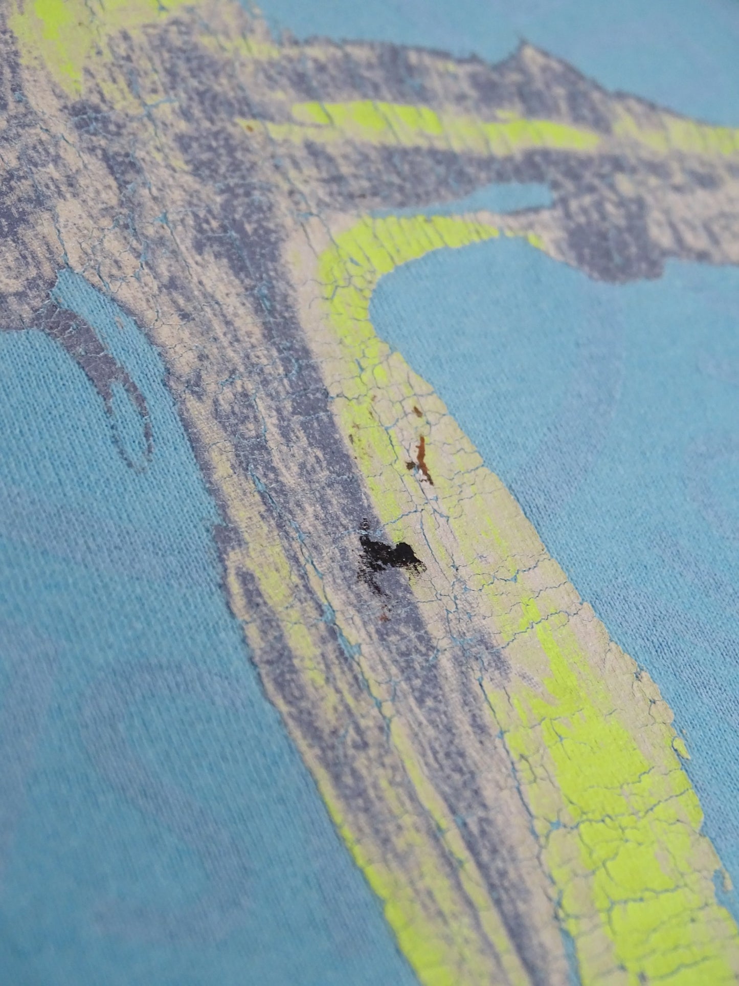 T-Shirt Stone Island Imprimé Bleu Clair XL Homme