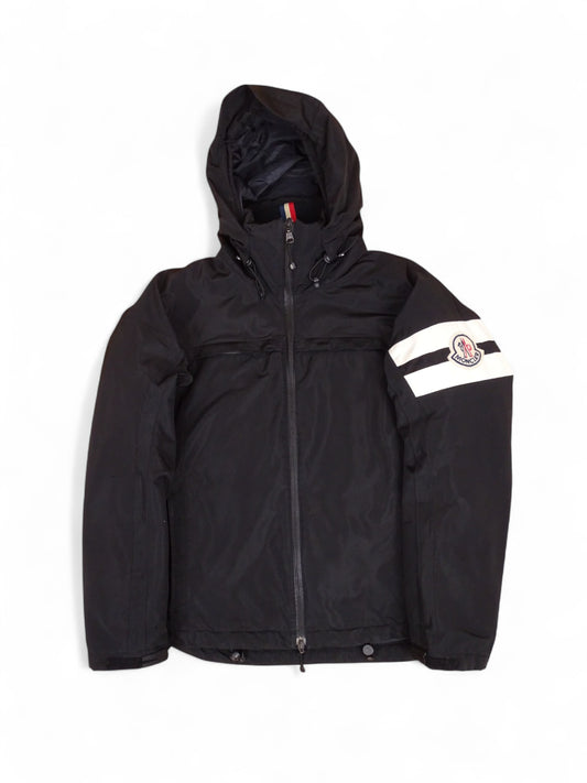 Manteau Moncler Noir Gros Logo M Homme
