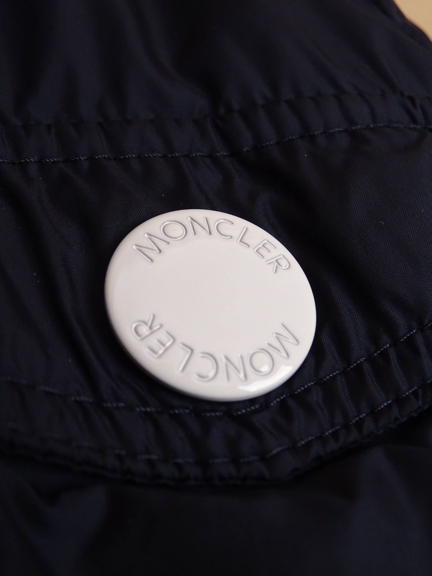 Veste Moncler Comme Neuf "Maryse" Bleu Marine M Femme