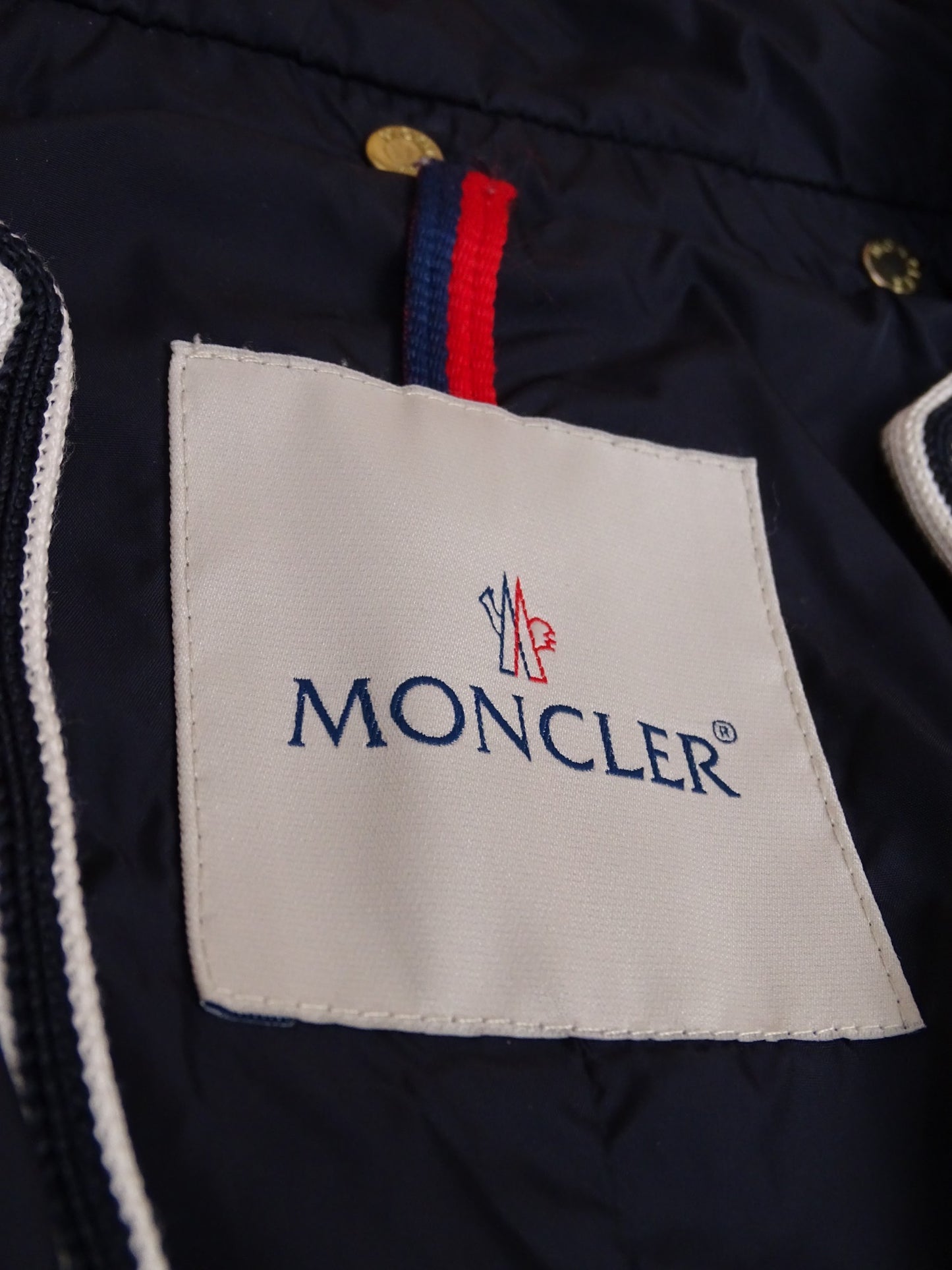 Veste Moncler Comme Neuf "Maryse" Bleu Marine M Femme