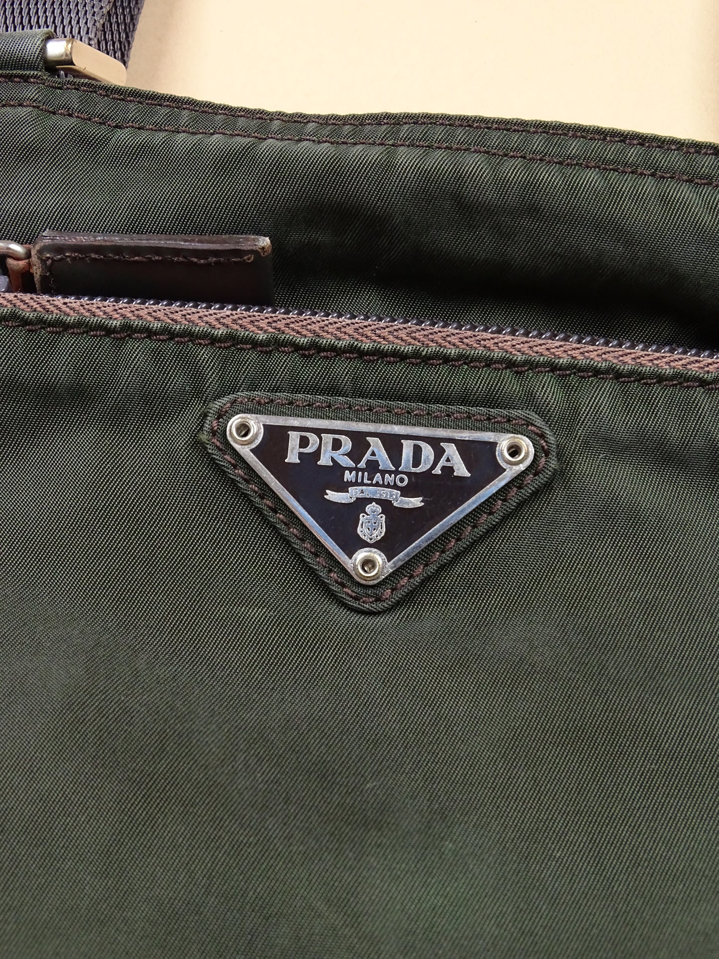 Sacoche Prada Nylon Kaki