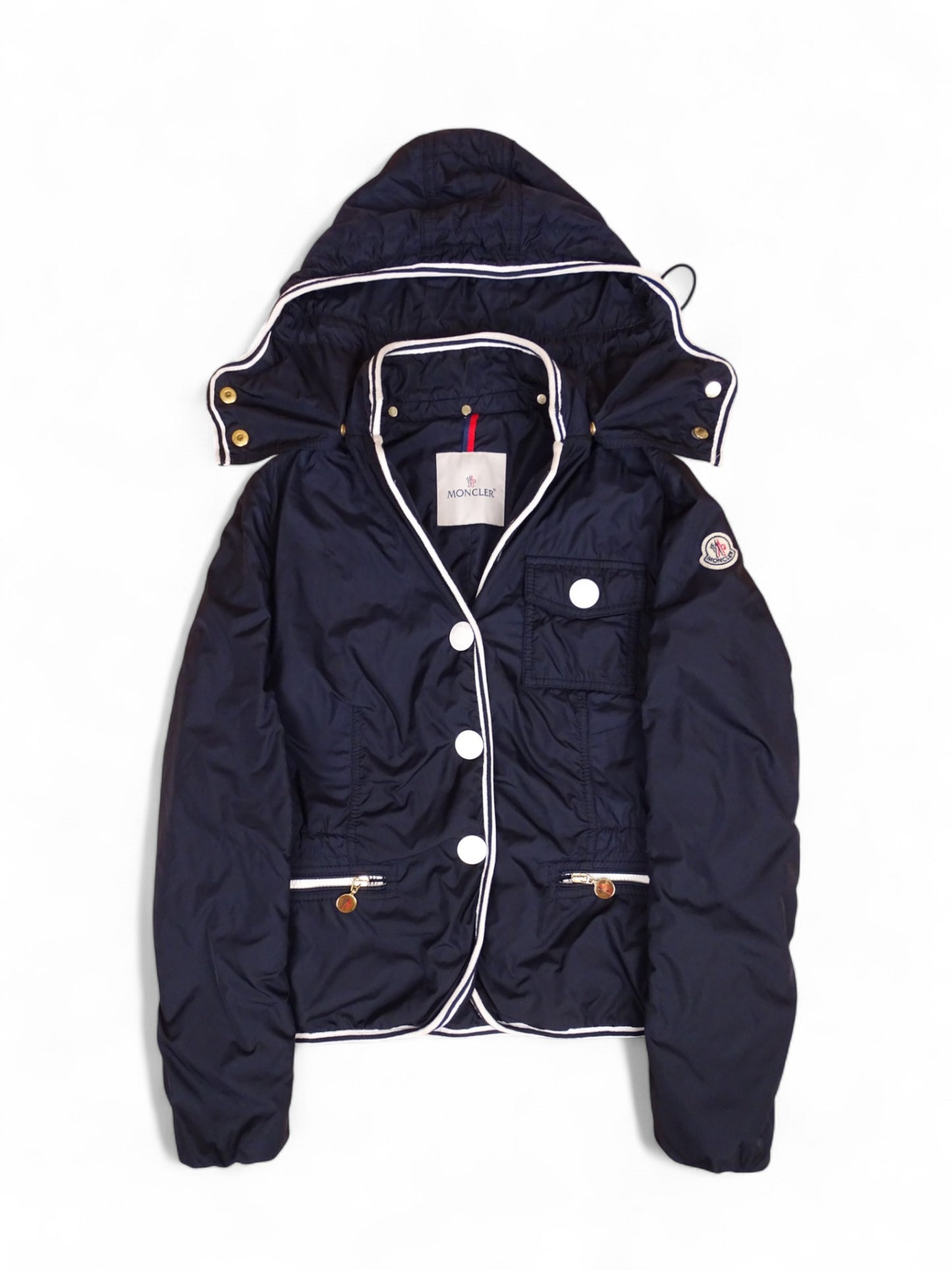 Veste Moncler Comme Neuf "Maryse" Bleu Marine M Femme