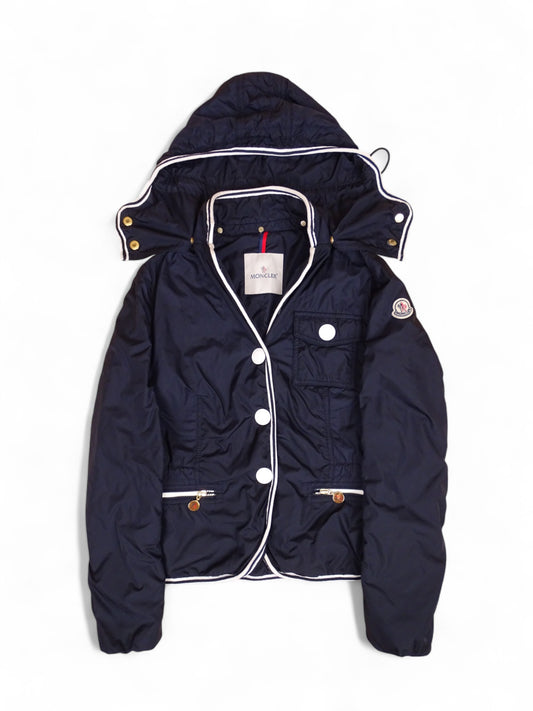Veste Moncler Comme Neuf "Maryse" Bleu Marine M Femme