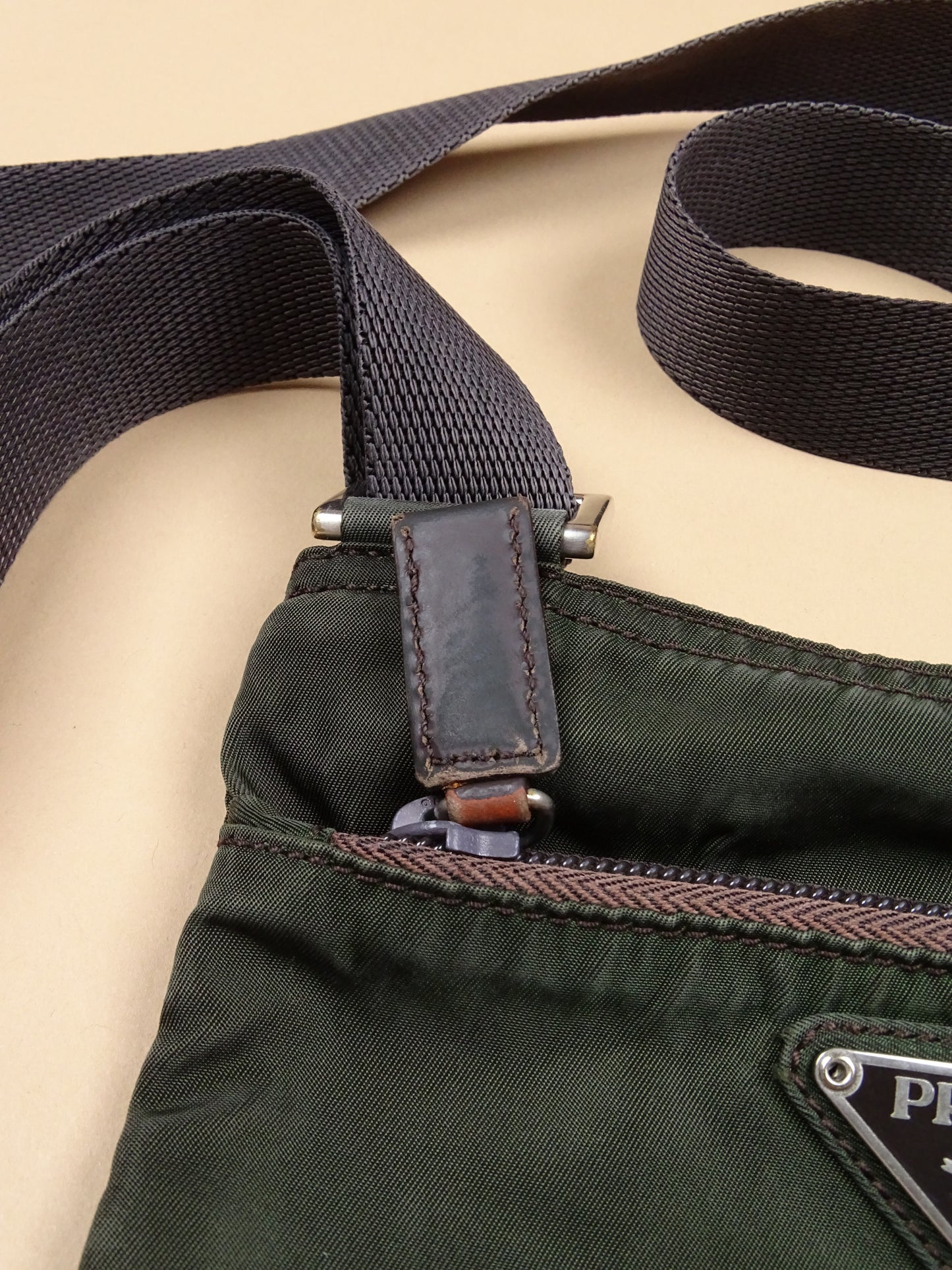 Sacoche Prada Nylon Kaki