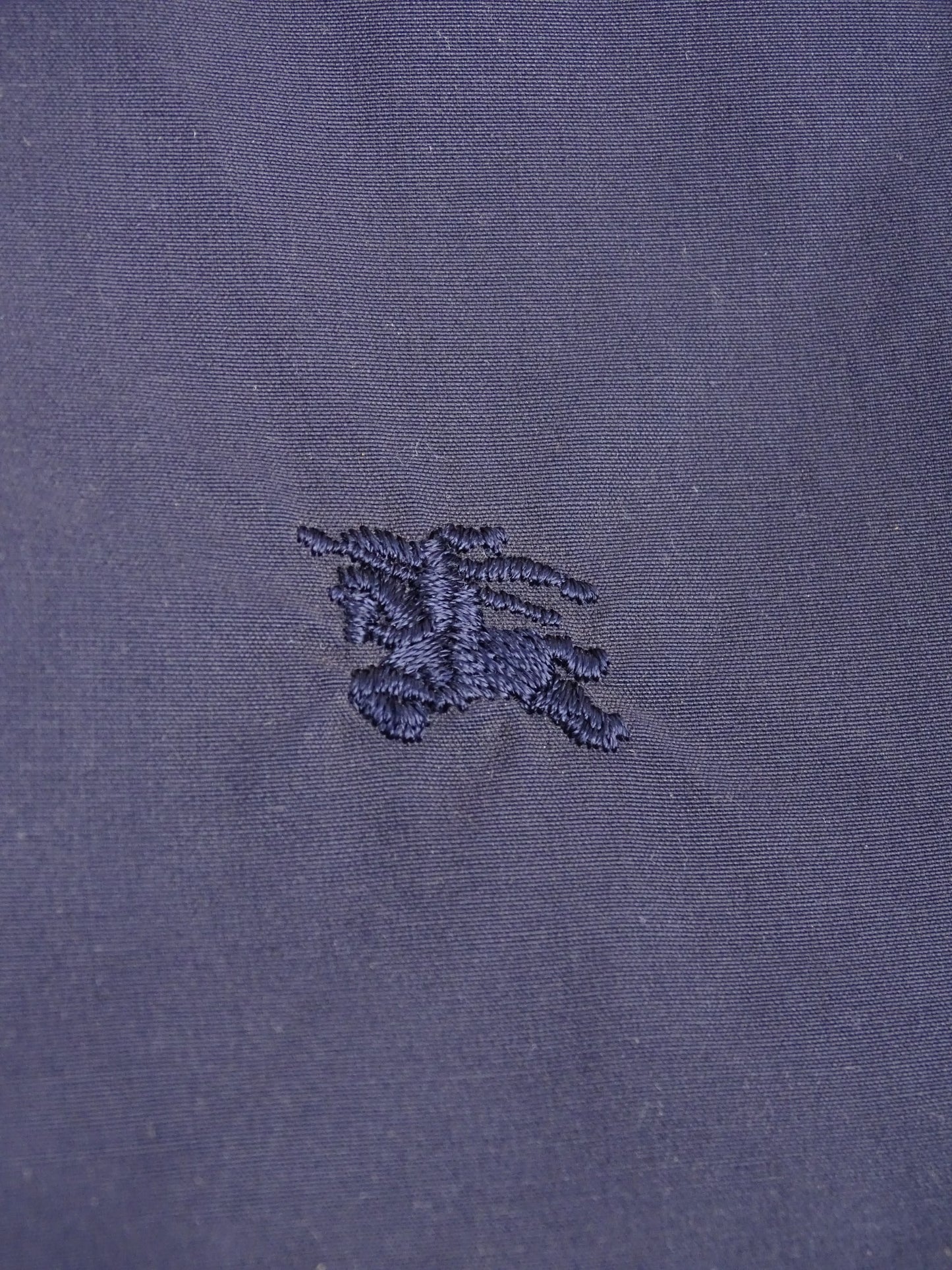 Burberry Manteau Long Bleu Marine/Beige XL Homme