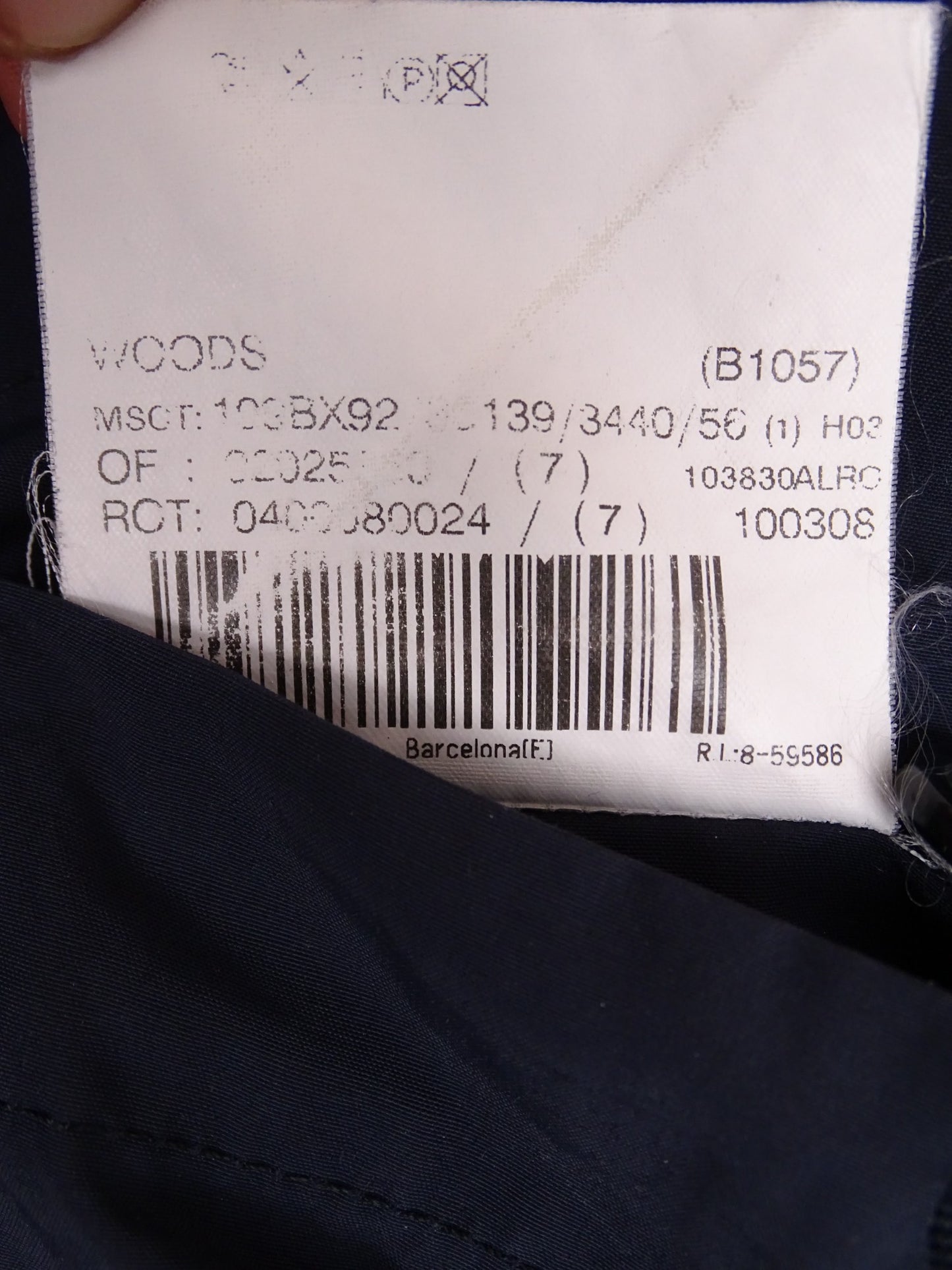 Burberry Manteau Long Bleu Marine/Beige XL Homme