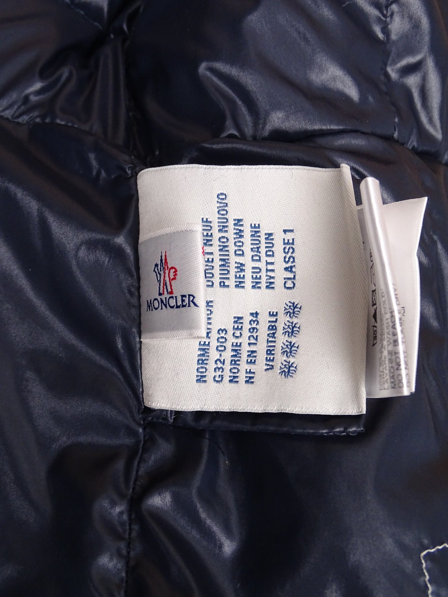 Doudoune Moncler Bleu Marine S Femme