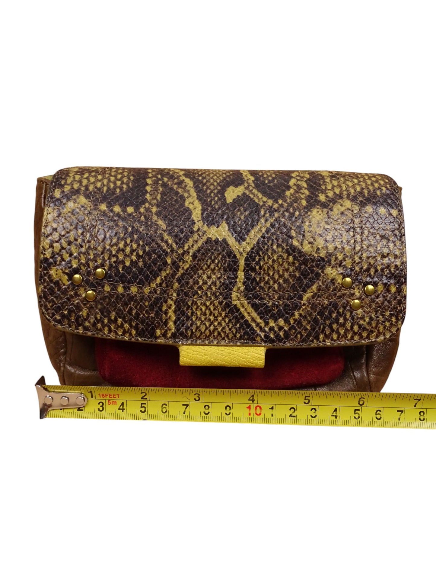 Sac Jérôme Dreyfuss Lulu S Croco Daim Marron Rose
