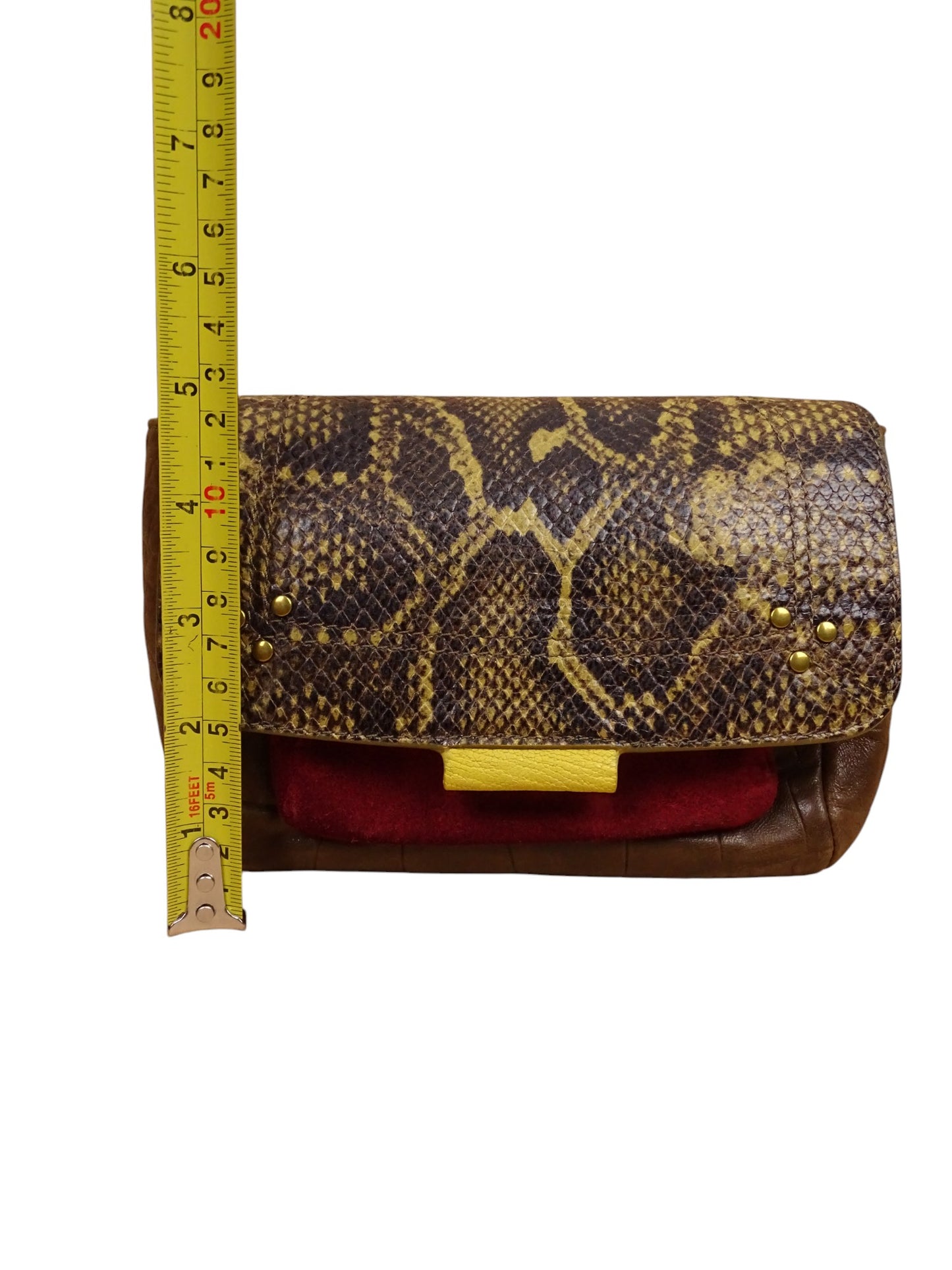 Sac Jérôme Dreyfuss Lulu S Croco Daim Marron Rose