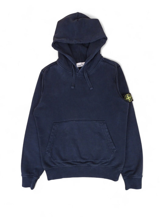 Pull À Capuche Stone Island Bleu Marine S Homme