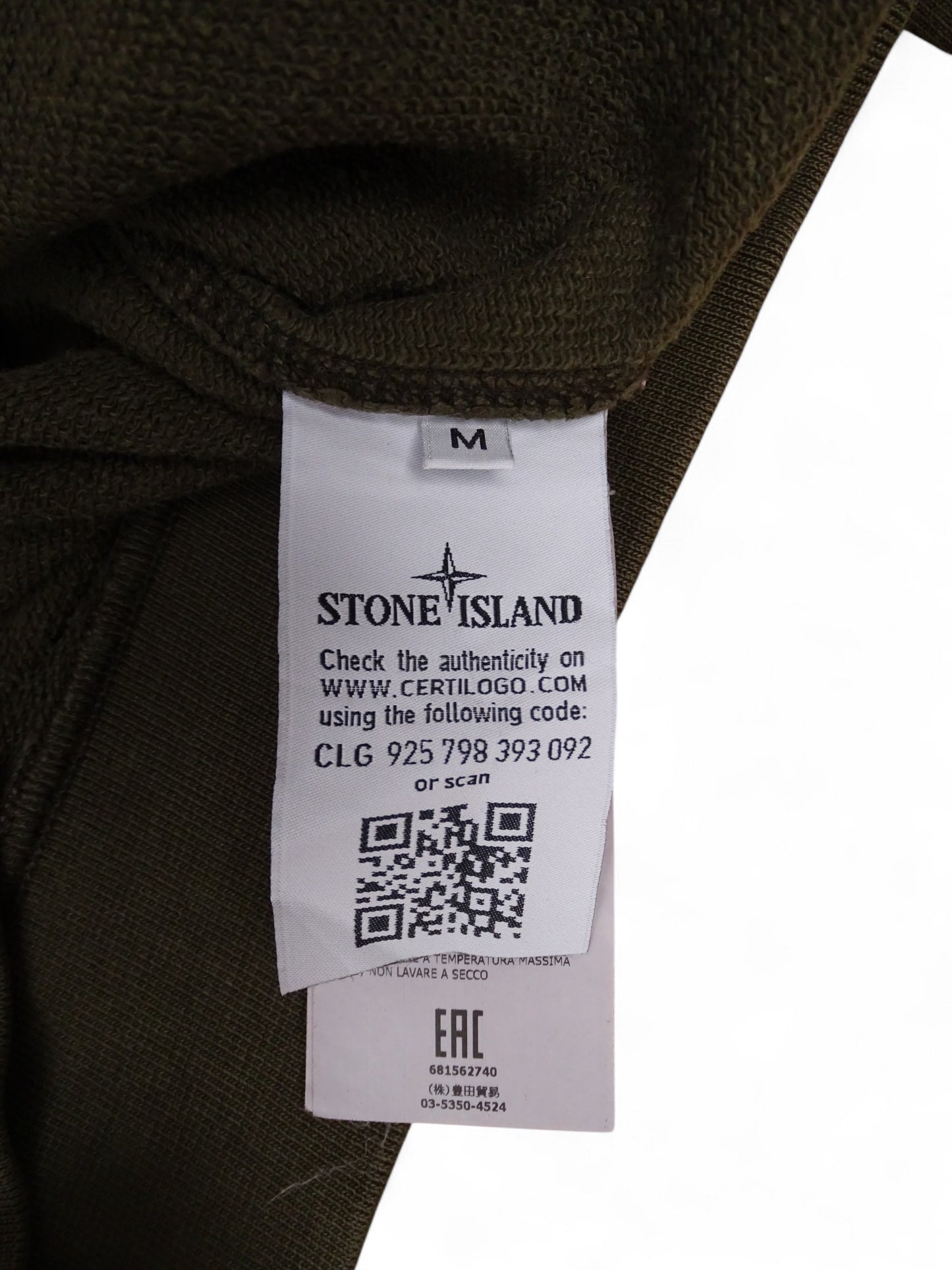 Pull Stone Island Kaki M Homme Coton