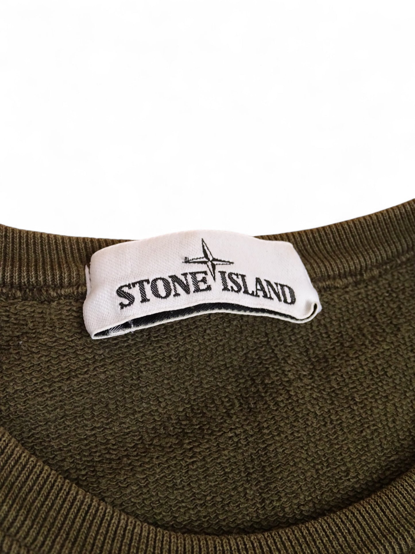 Pull Stone Island Kaki M Homme Coton
