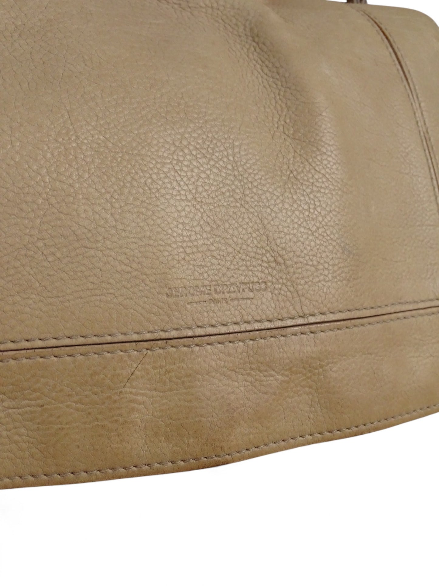 Sac Jérôme Dreyfuss Bobi M Cuir Beige