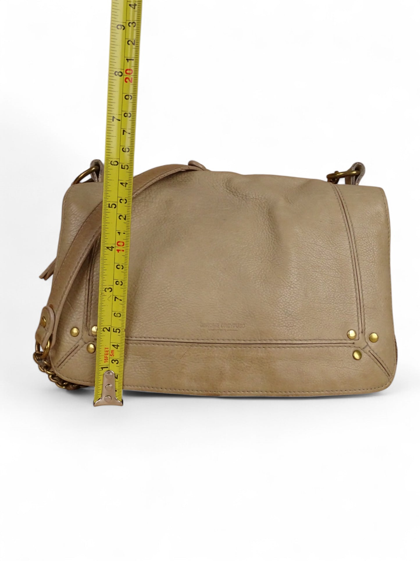 Sac Jérôme Dreyfuss Bobi M Cuir Beige