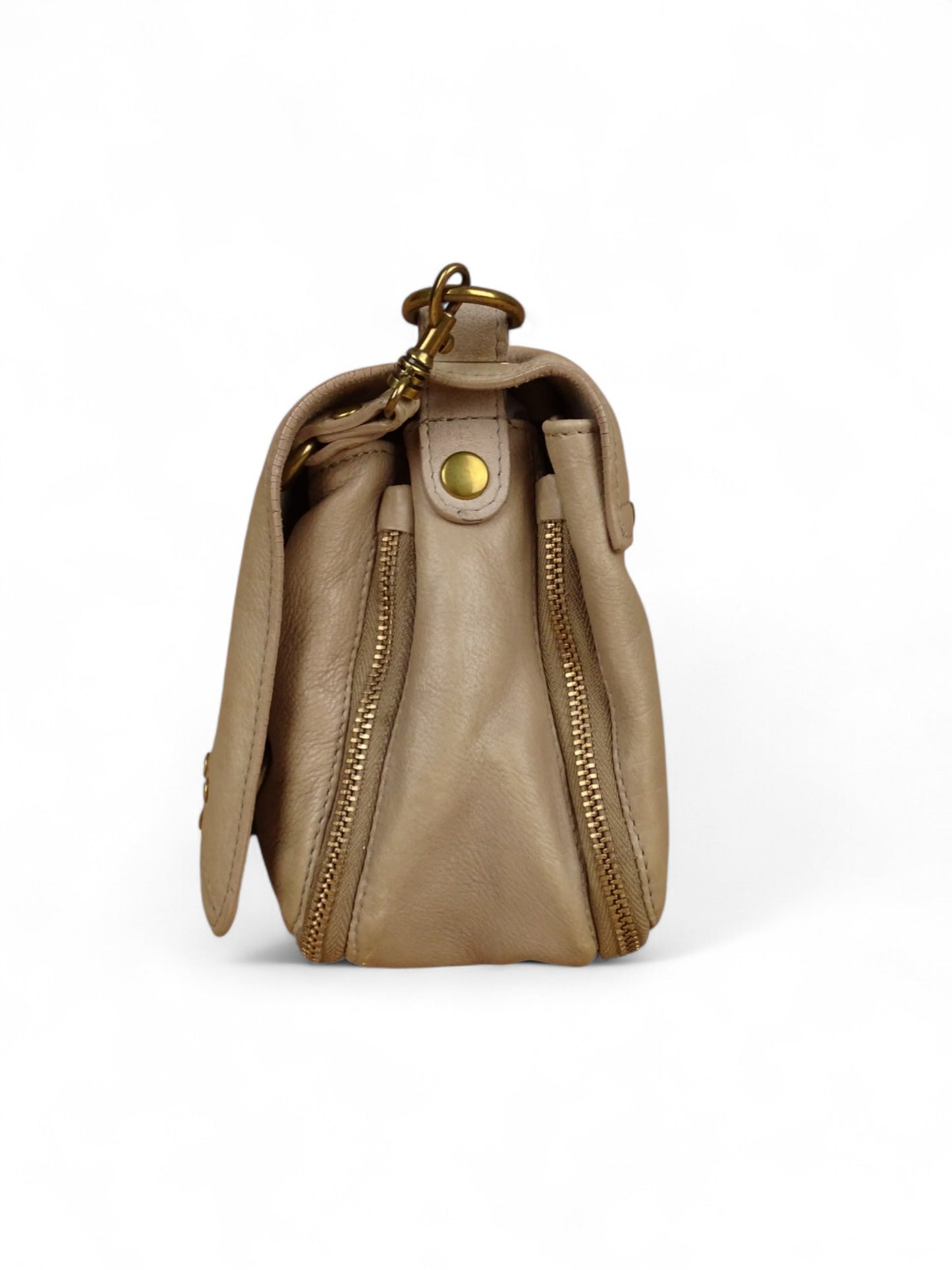 Sac Jérôme Dreyfuss Bobi M Cuir Beige