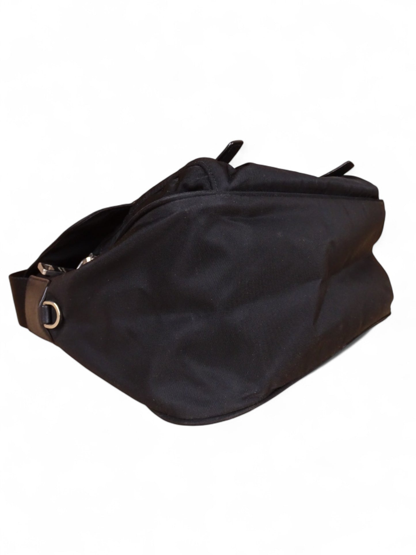 Prada Sacoche / Sac Nylon Noir Crossbody