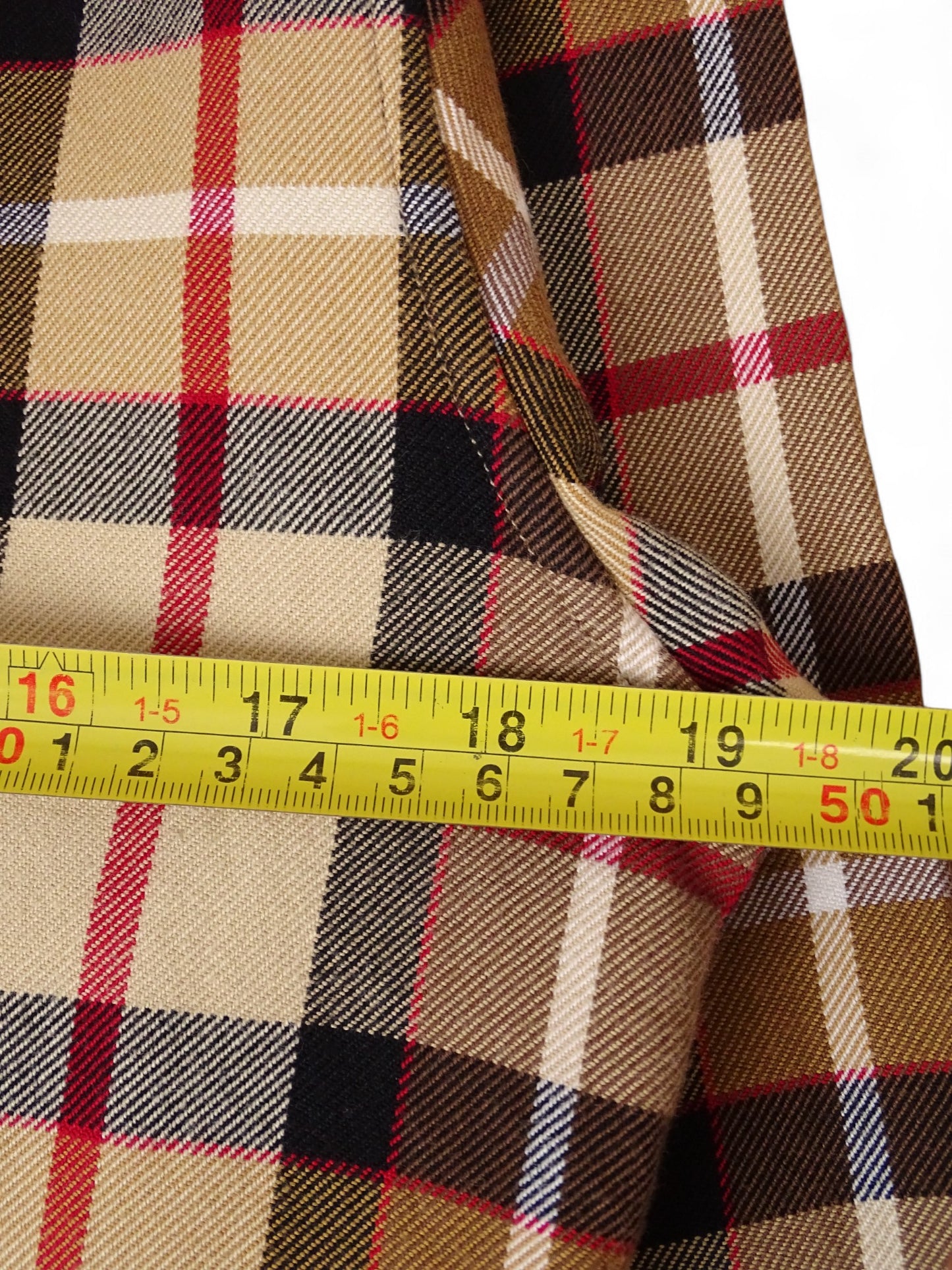 Sandro Chemise Tartan Écossais Beige Épais XS Homme