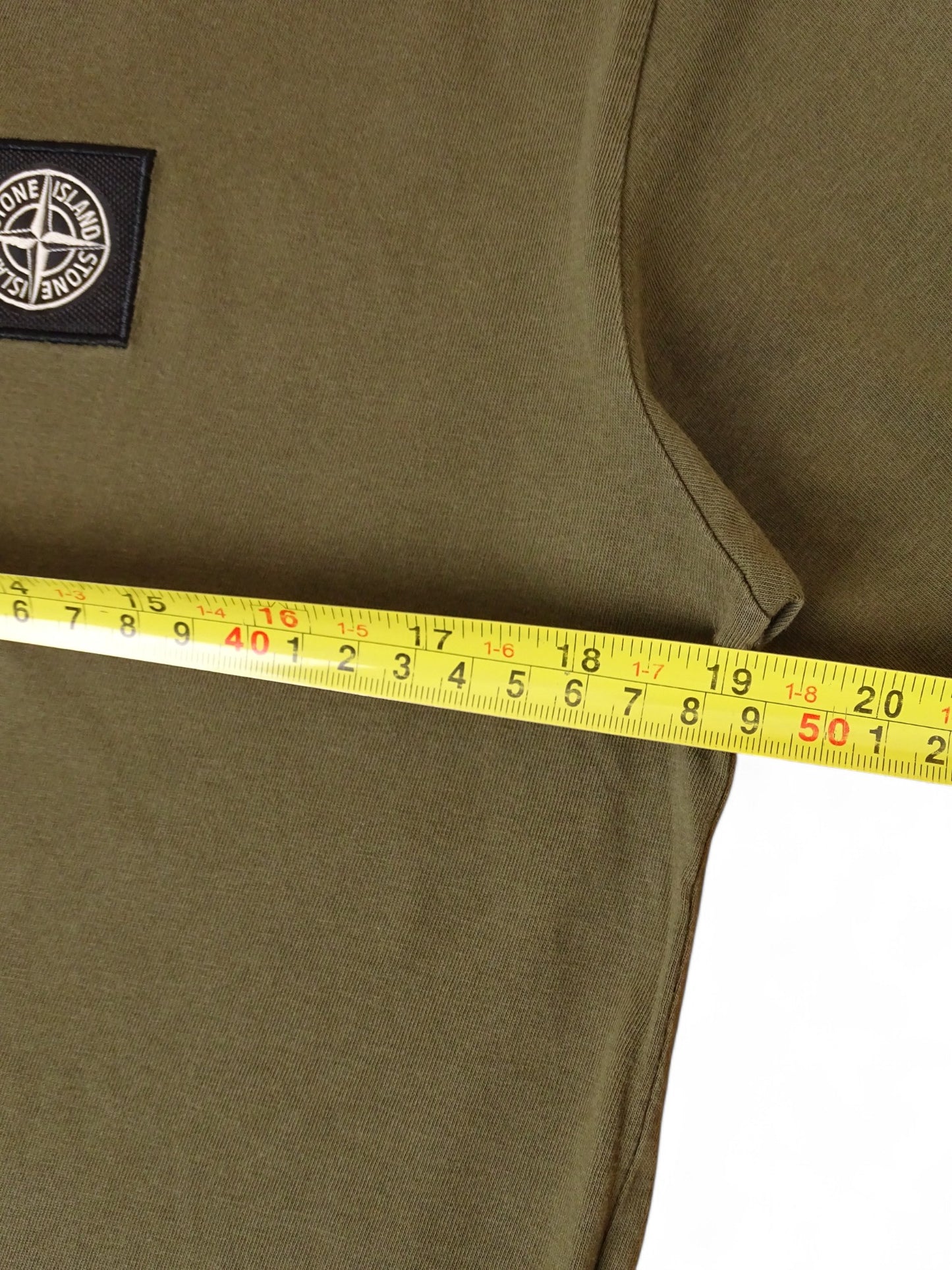Stone Island T-shirt Kaki Logo M Homme