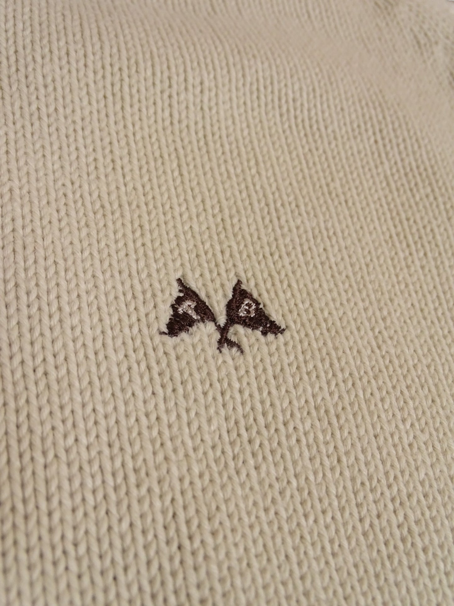 Burberry Sweat Zippé Coton Beige XL