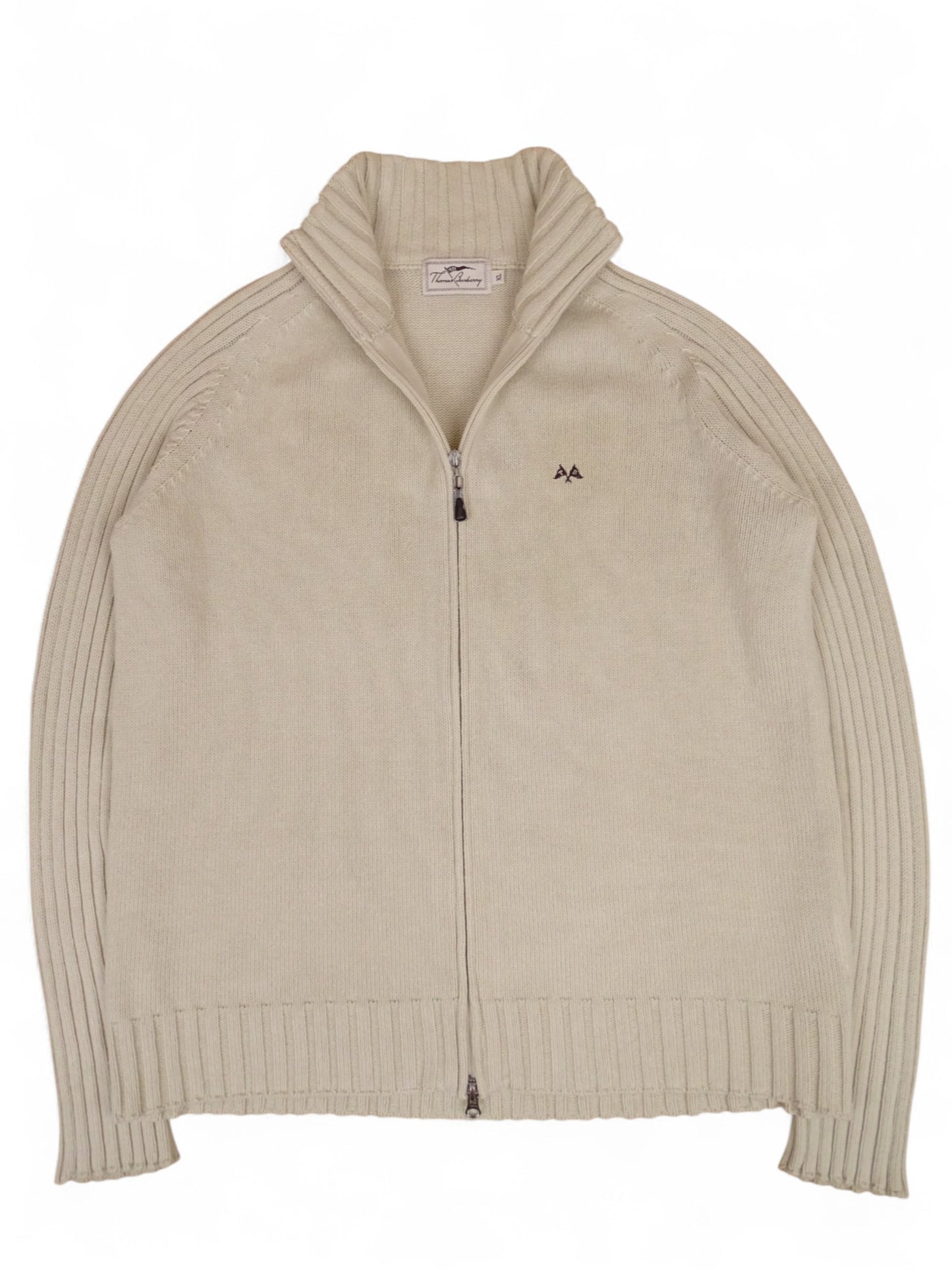 Burberry Sweat Zippé Coton Beige XL
