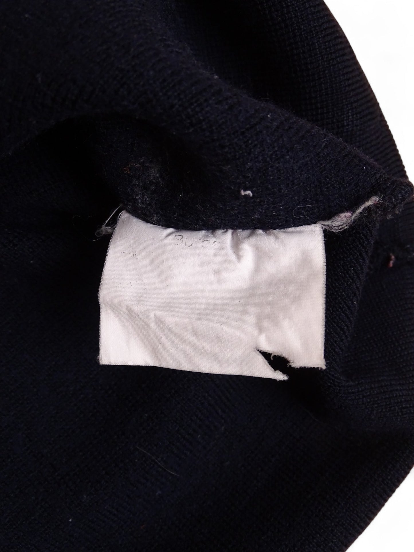 Burberry Cardigan Laine Bleu Marine S/M