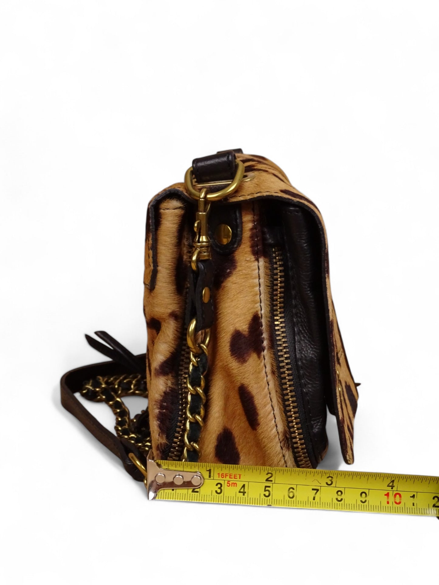 Jérôme Dreyfuss Sac Bobi S Léopard Cuir de Veau Façon Poulain Pony Hair