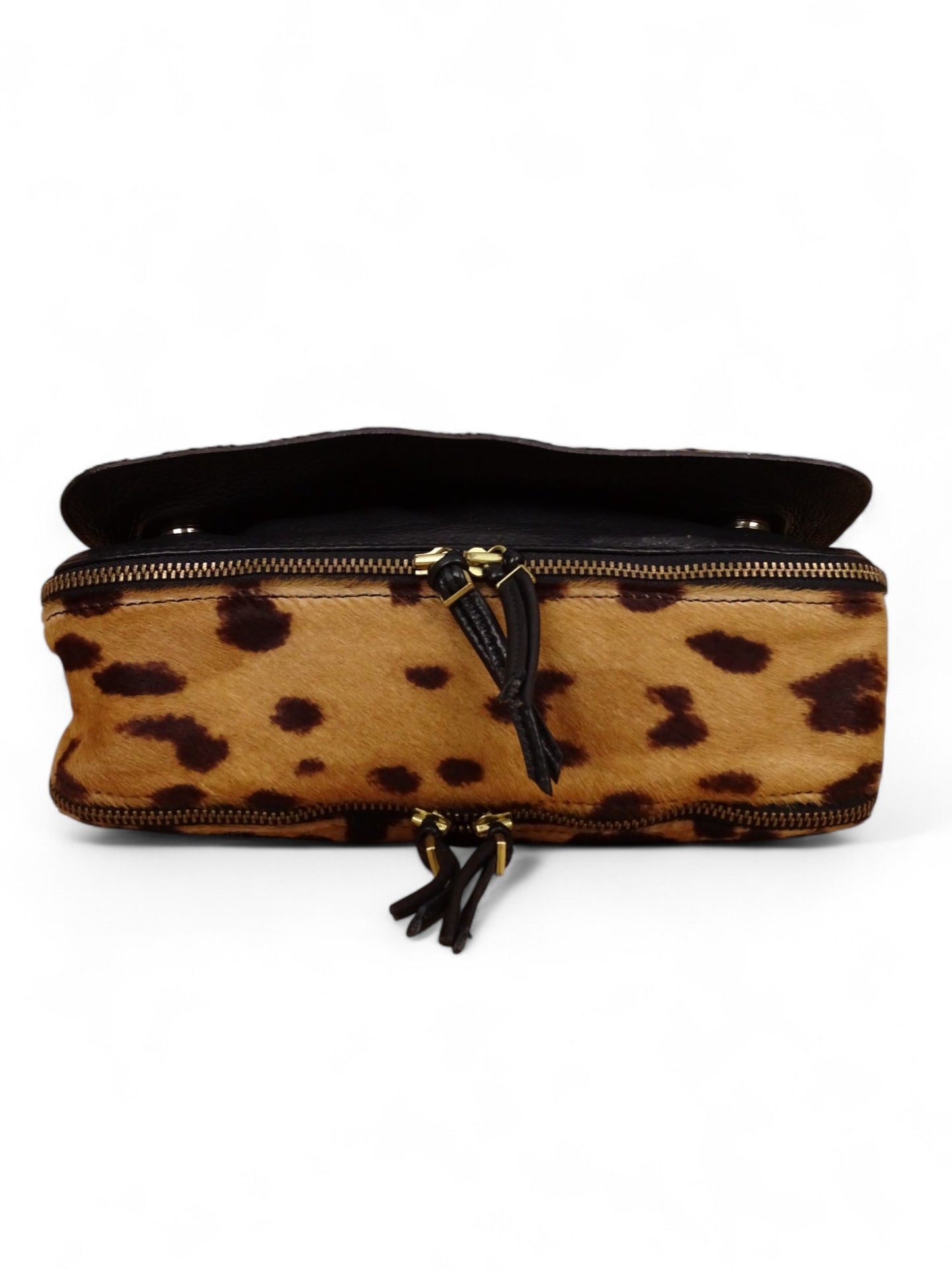 Jérôme Dreyfuss Sac Bobi S Léopard Cuir de Veau Façon Poulain Pony Hair