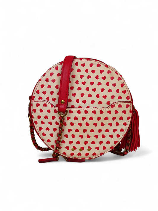 Jérôme Dreyfuss Sac "Remi" Cœur Blanc/Rouge