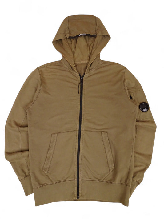 C.P. Company Sweat Zippé Capuche Kaki S