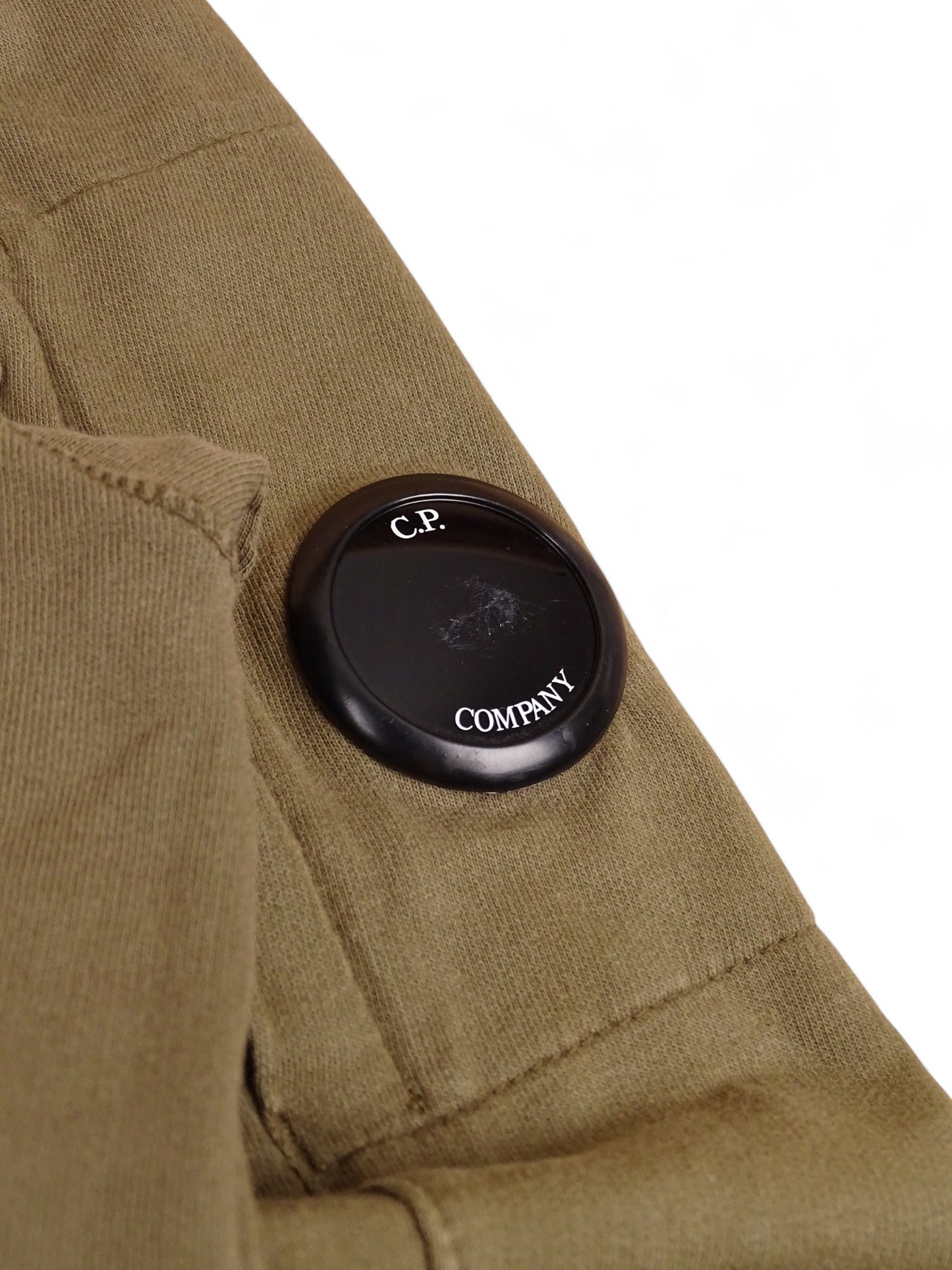 C.P. Company Sweat Zippé Capuche Kaki S