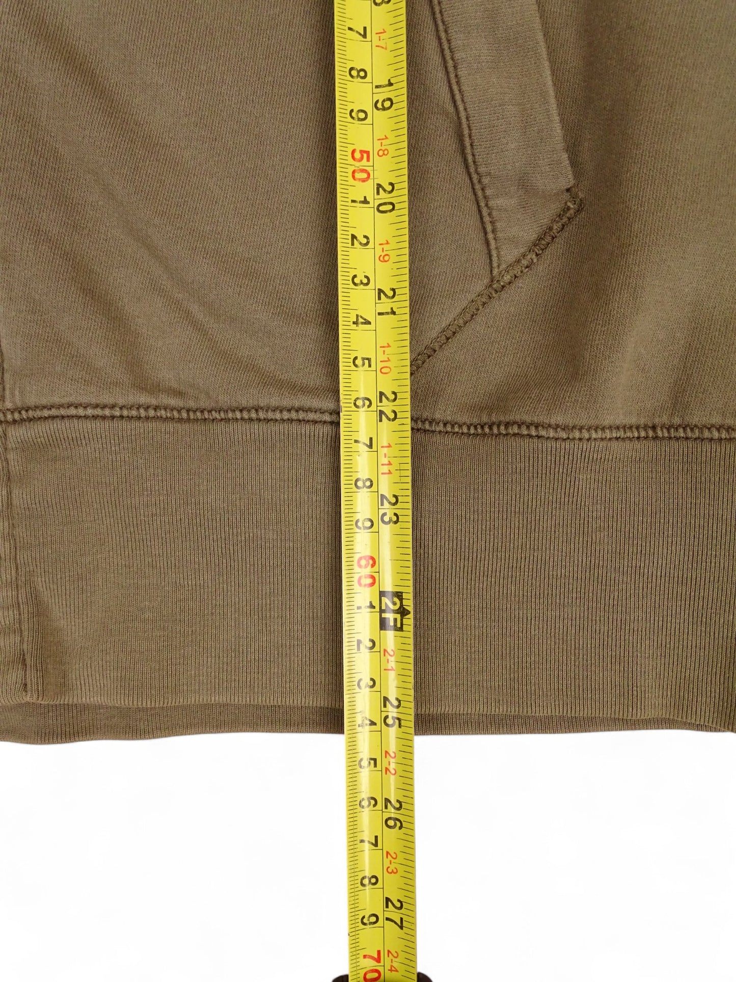 C.P. Company Sweat Zippé Capuche Kaki S