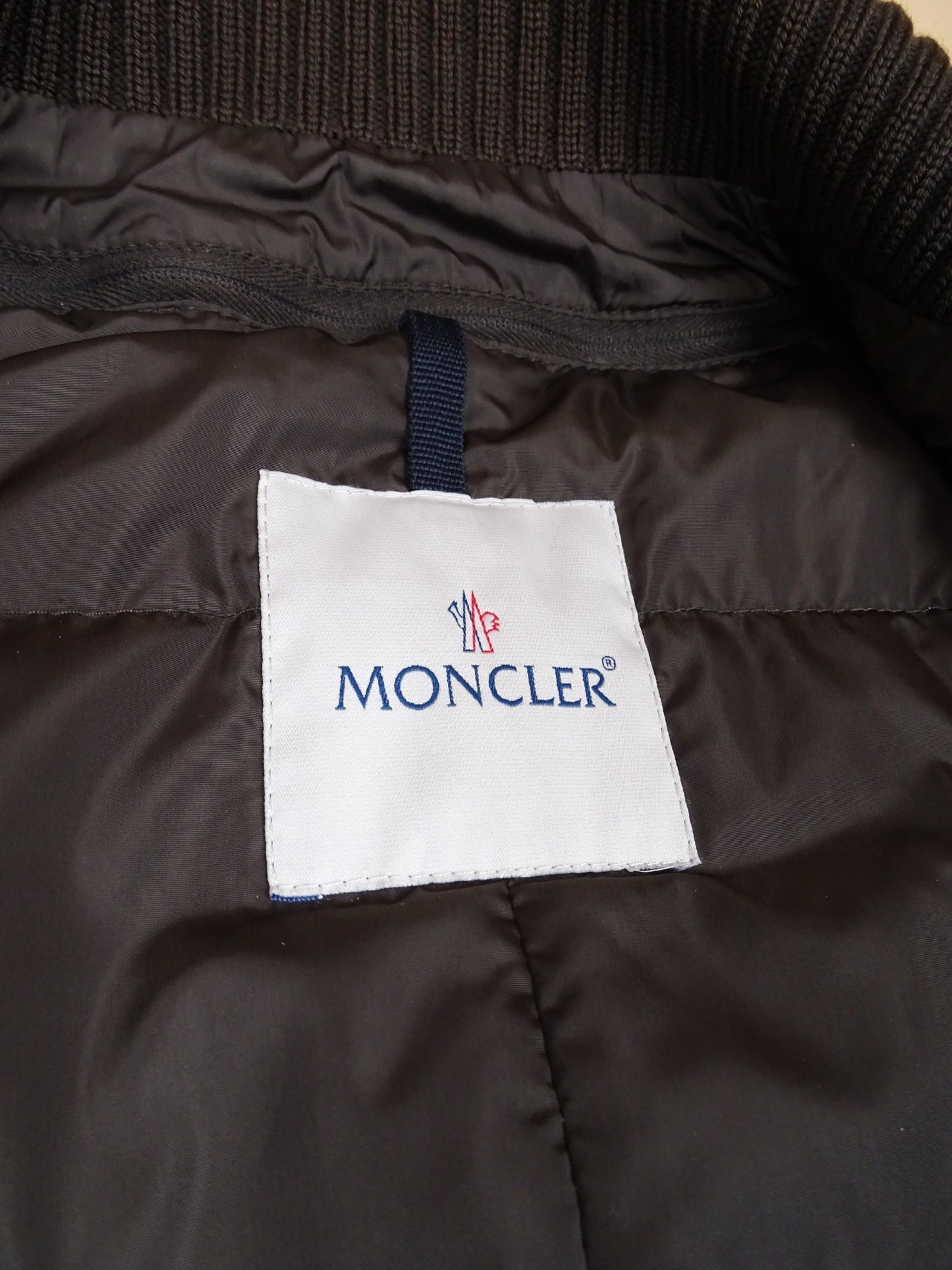 Moncler Manteau Trench Long Matelassé Noir XXL Homme