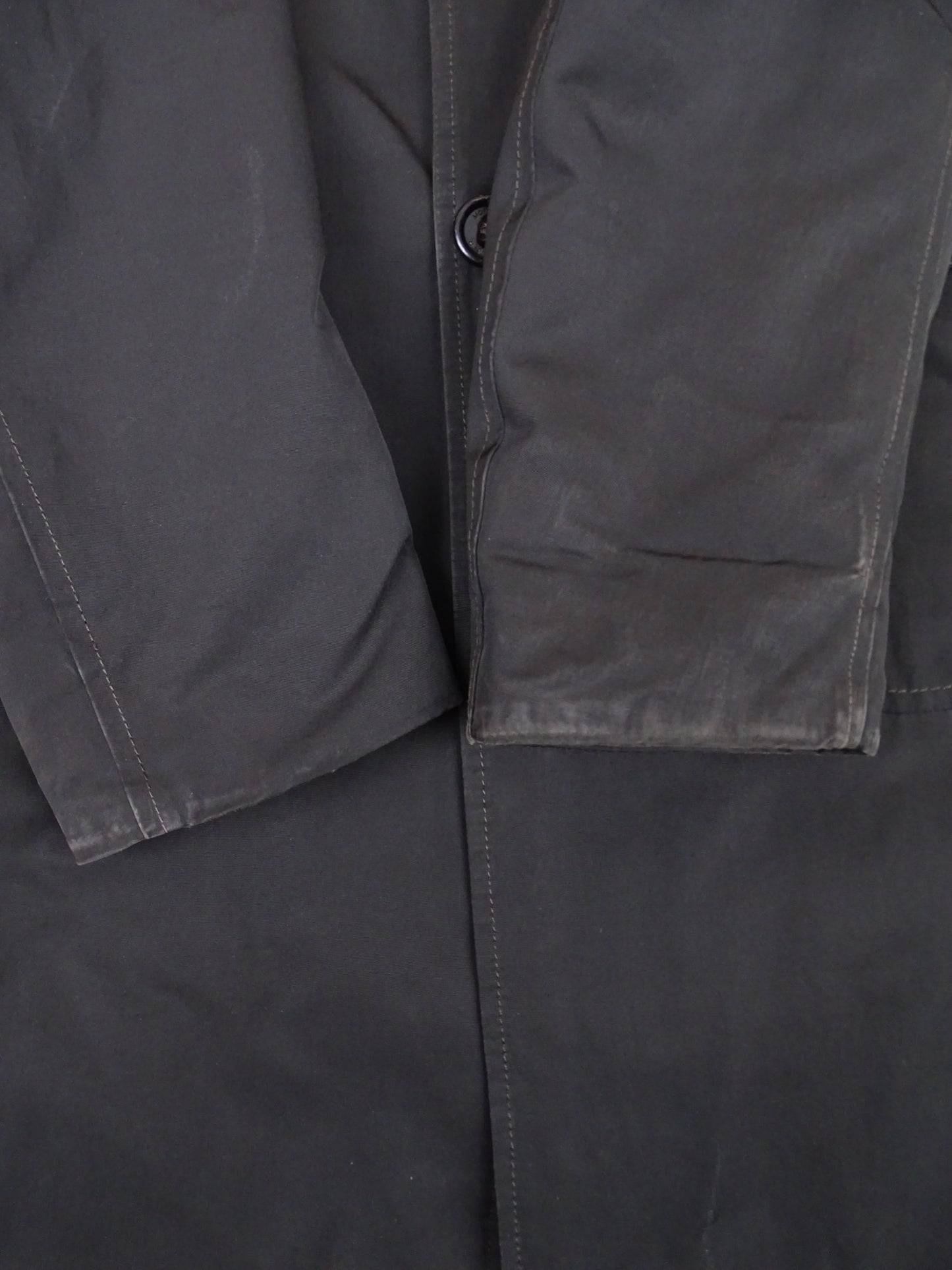 Moncler Manteau Trench Long Matelassé Noir XXL Homme