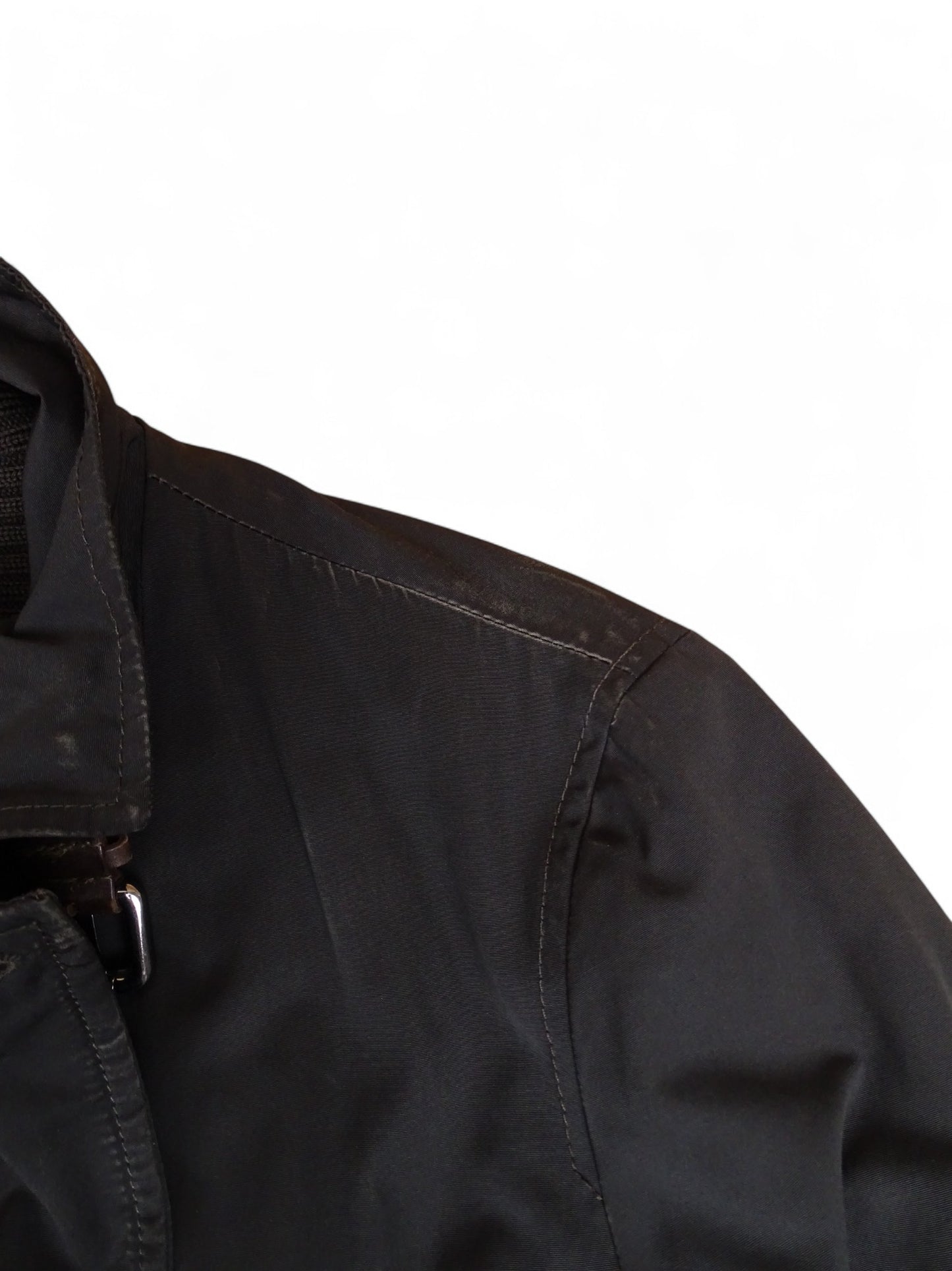 Moncler Manteau Trench Long Matelassé Noir XXL Homme
