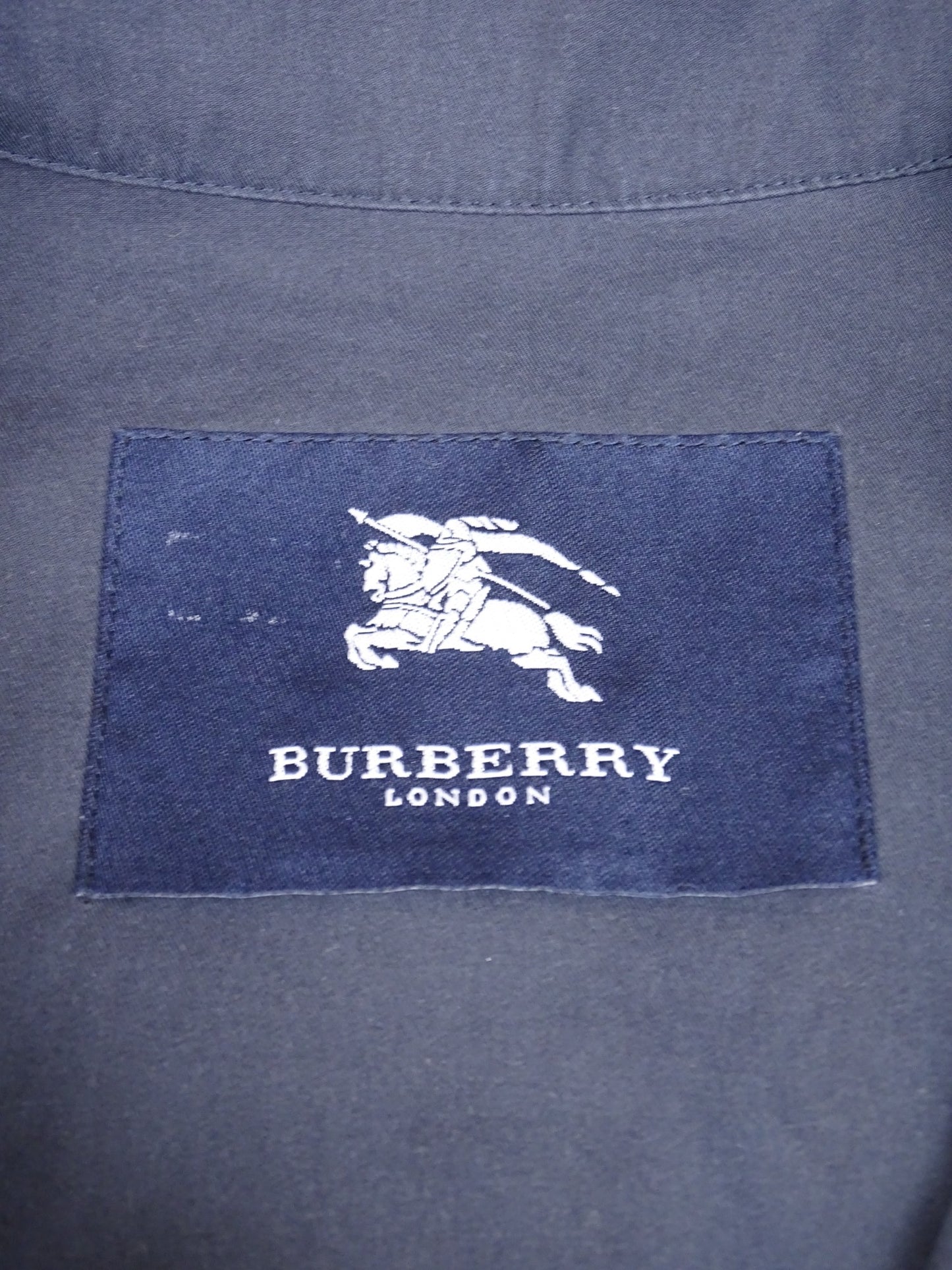 Burberry Veste Harrington Bleu Marine L Homme