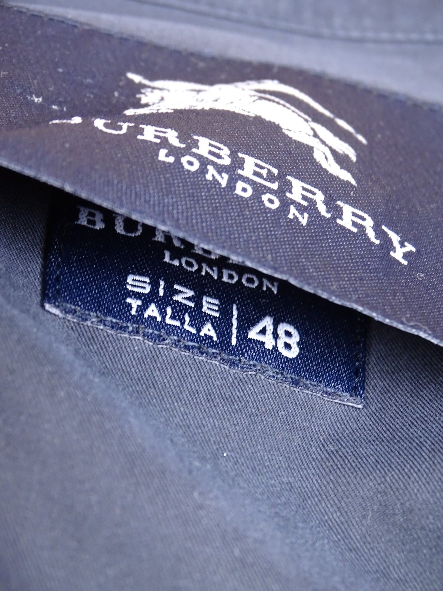 Burberry Veste Harrington Bleu Marine L Homme